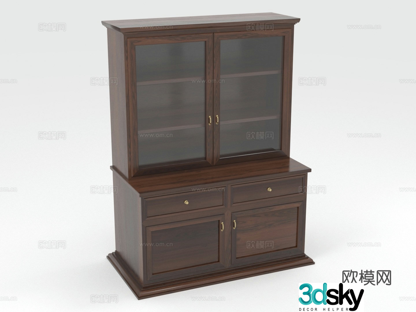 Bookcase Cabinet Wooden Cabinet Display Cabinet Storage Cabinet 3D Model