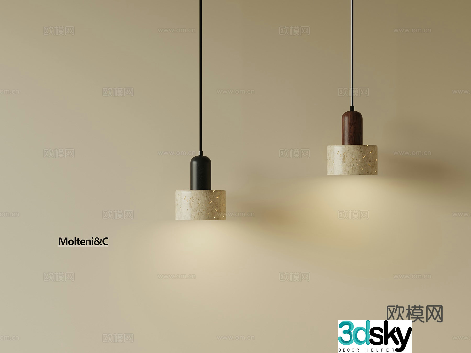 3D model of medieval style chandelier