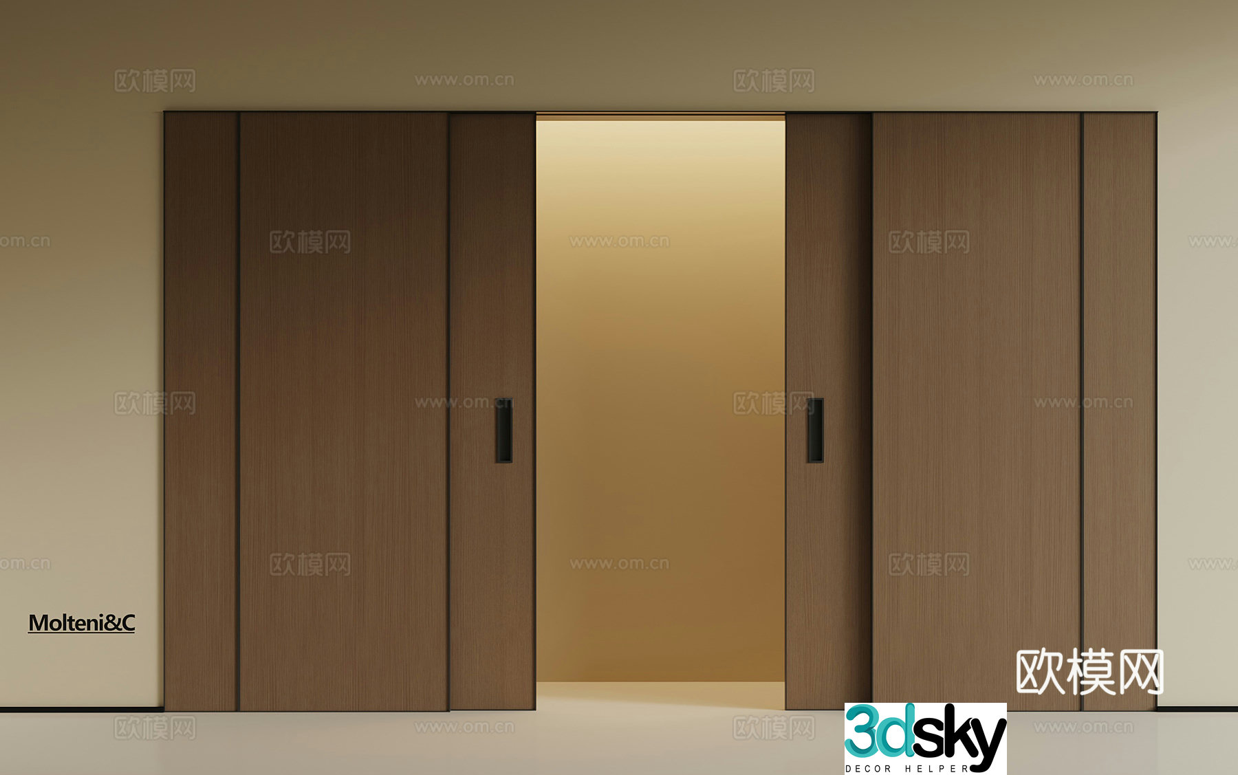 Sliding door 3D model