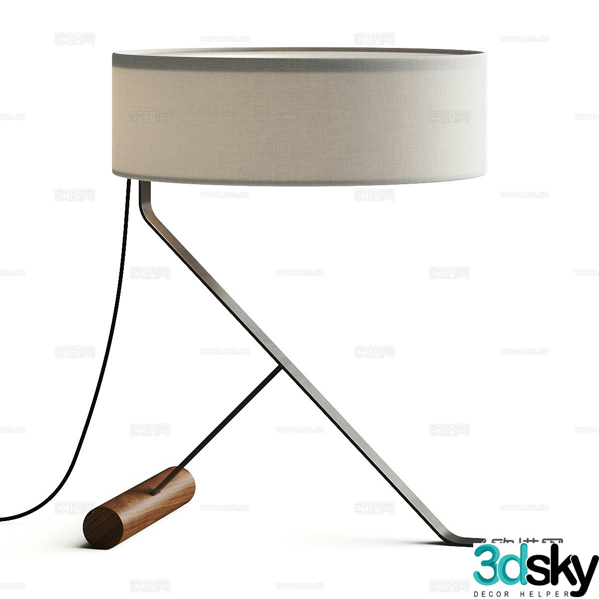 Punt Chicago Table Lamp 3D Model