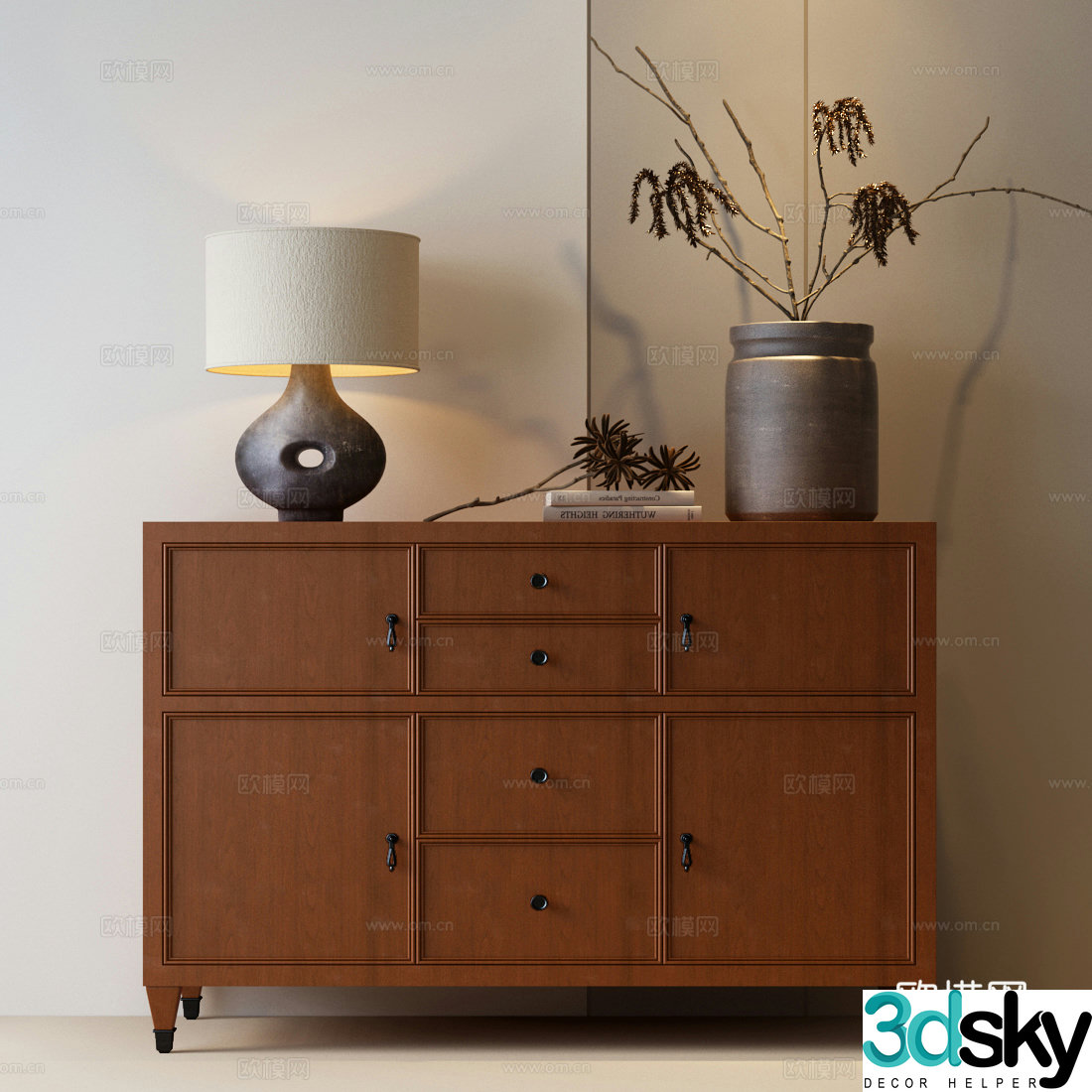 Modern medieval chest of drawers medieval style chest of drawers side cabinets decorative cabinets modern medieval ornaments medieval flowers 3D model