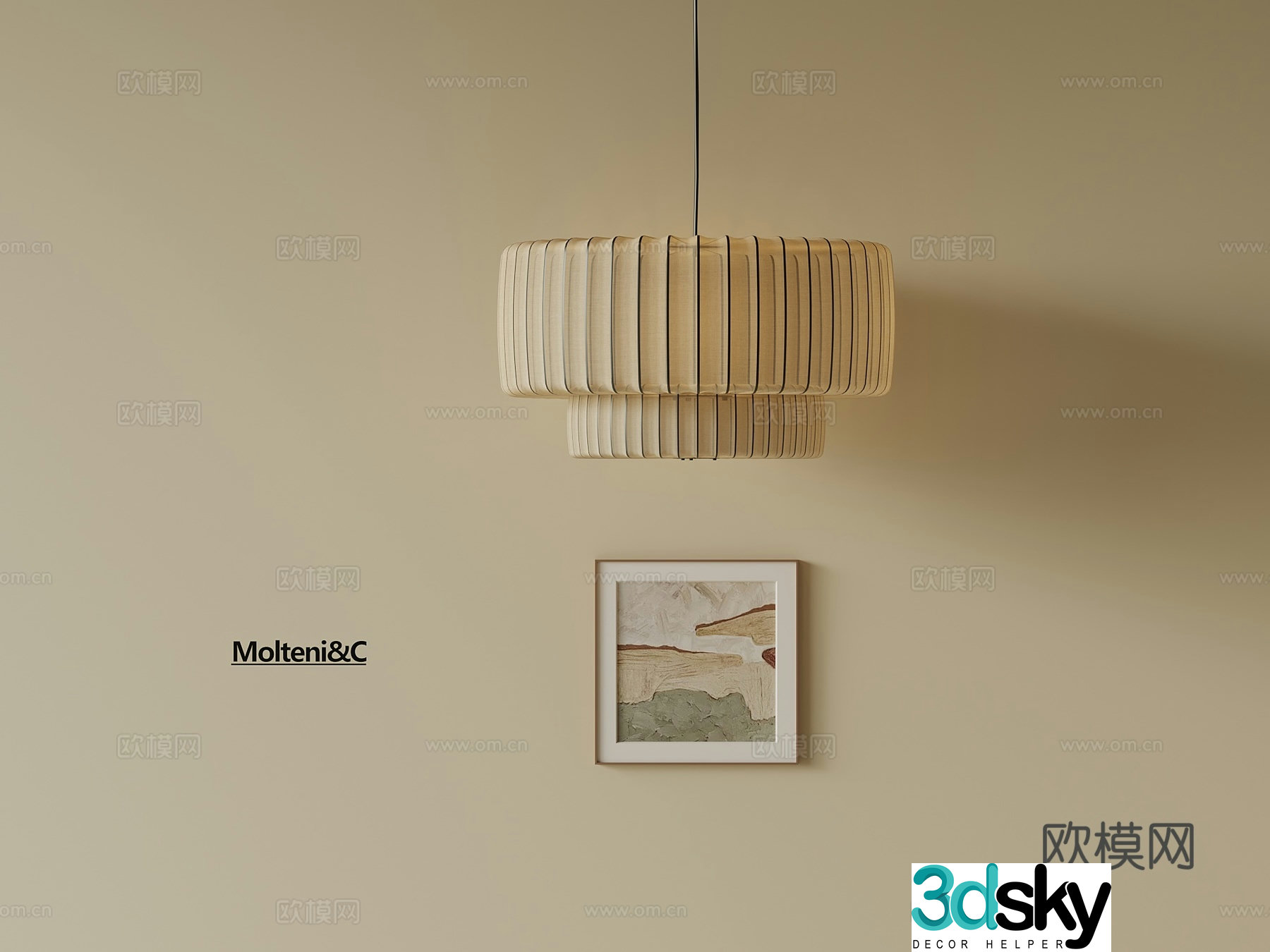 Bedroom chandelier 3d model