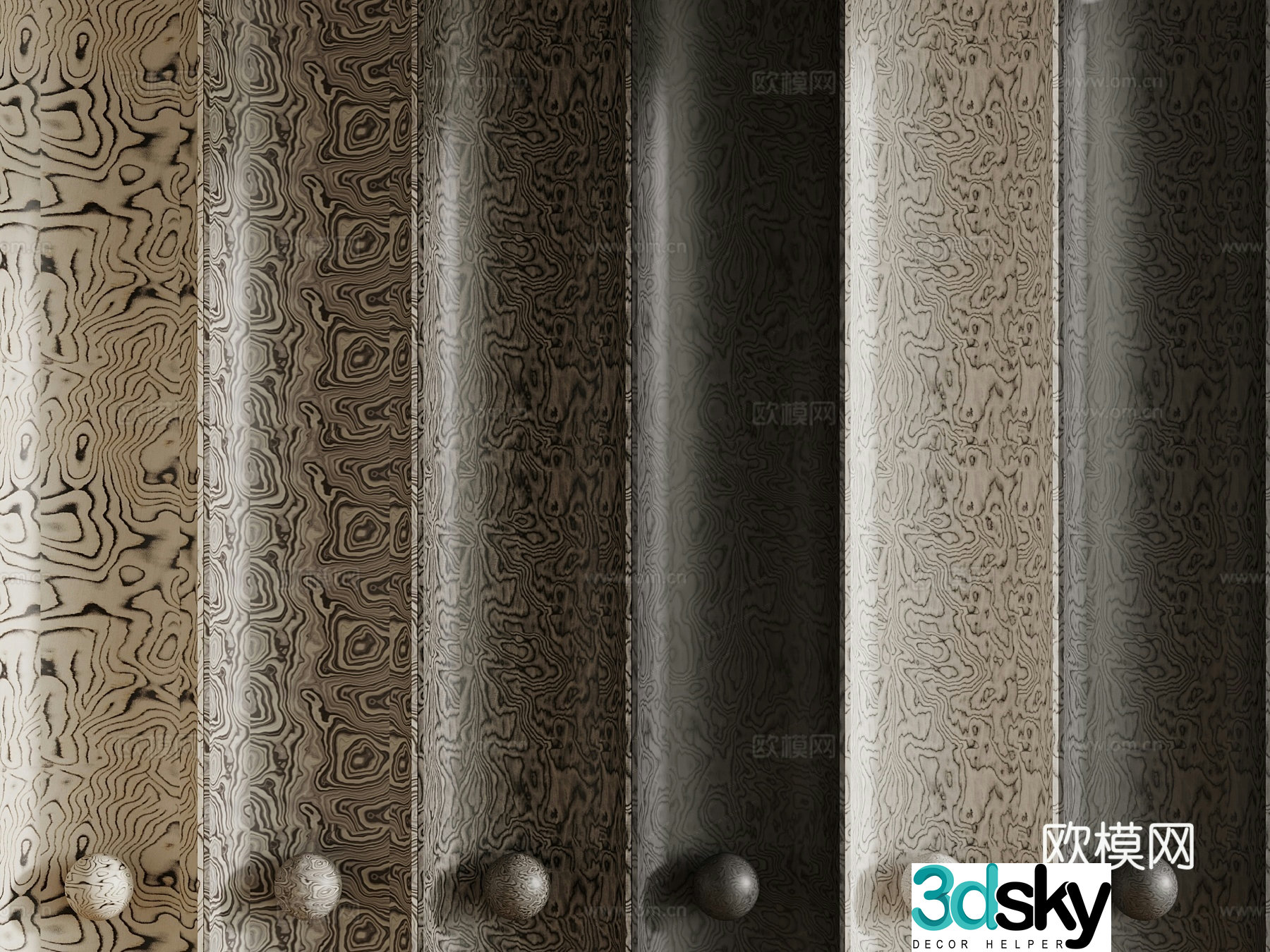 Italian wall panel 3D model