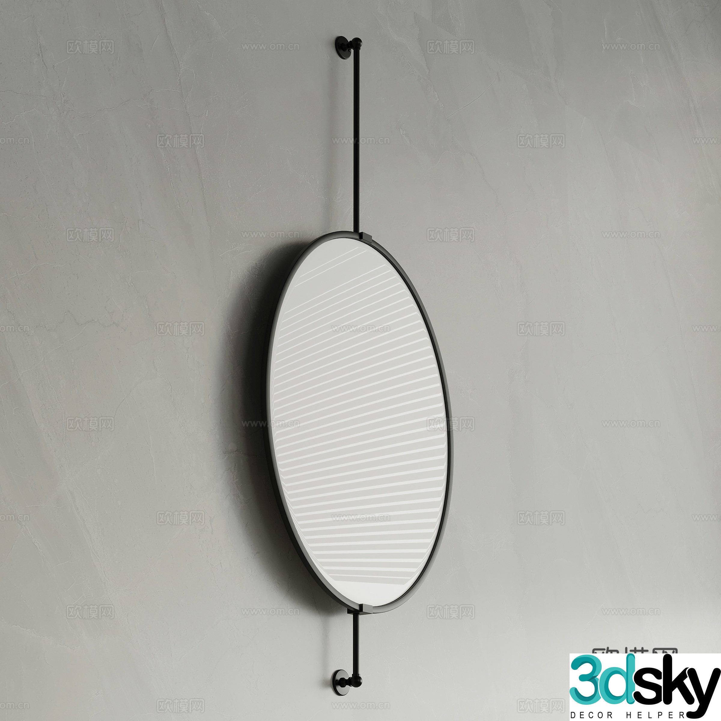 Modern mirror Bathroom mirror Makeup mirror 3d model
