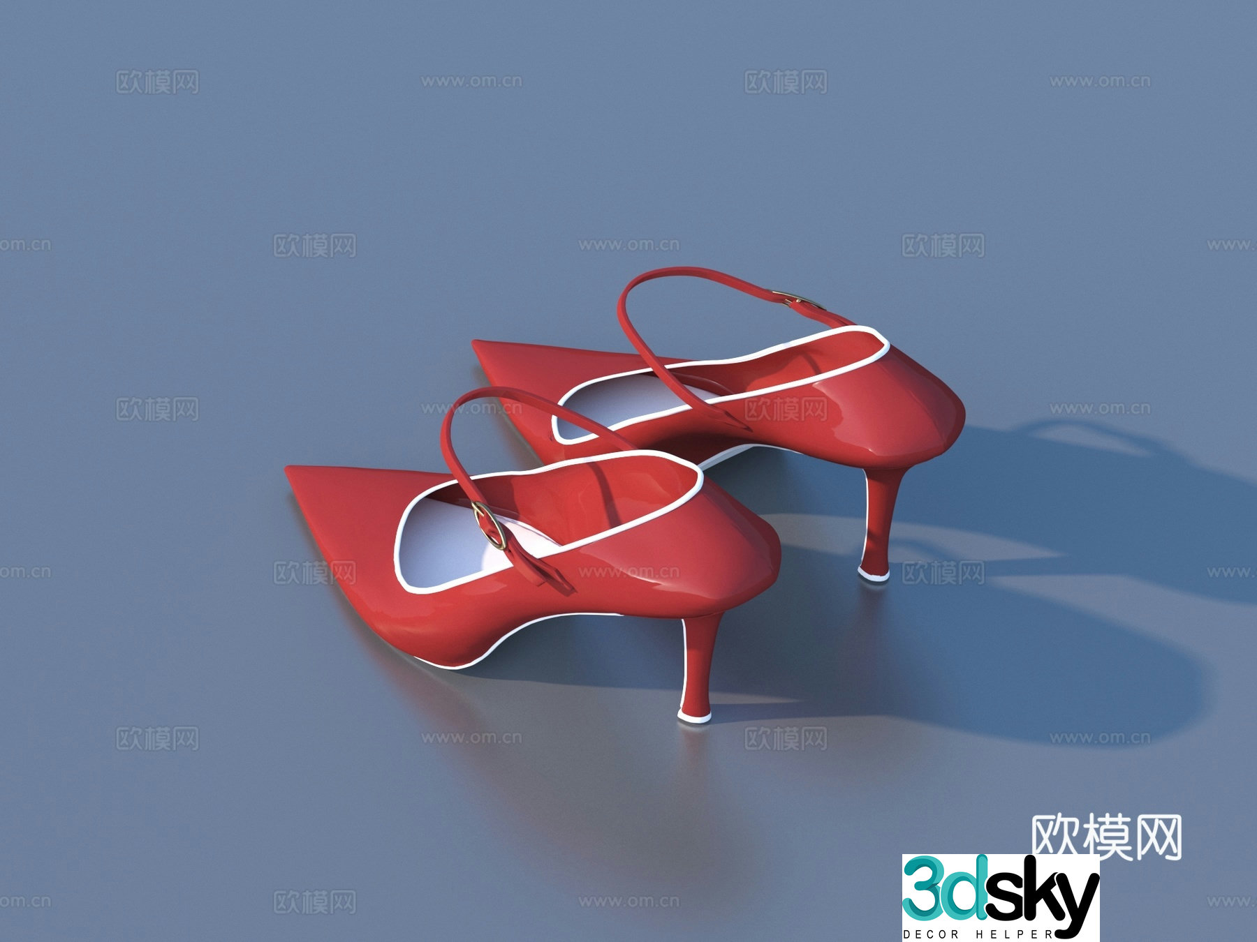 High heels women’s shoes 3d model