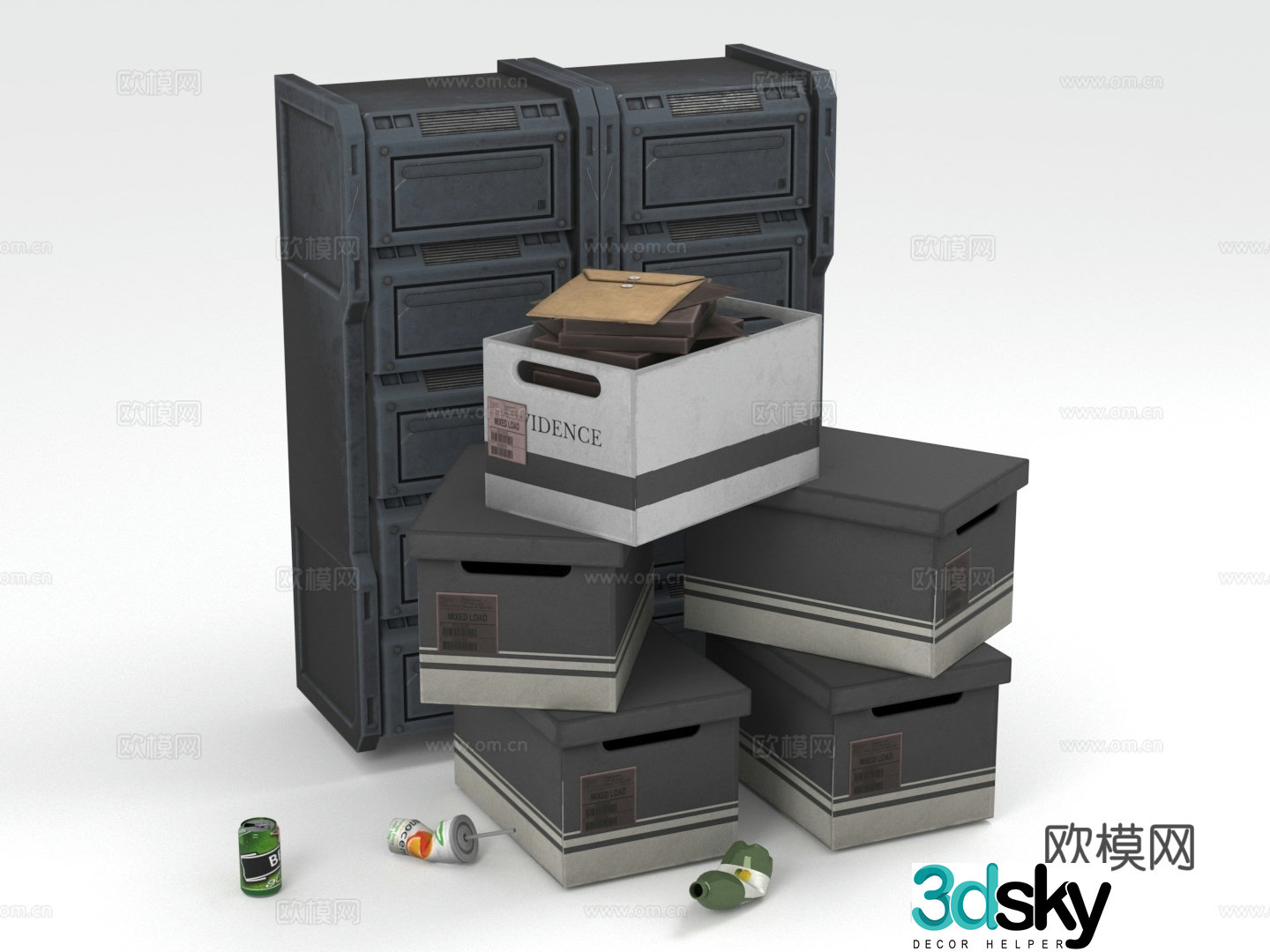 Chest of drawers storage cabinets file cabinets cabinets 3d model