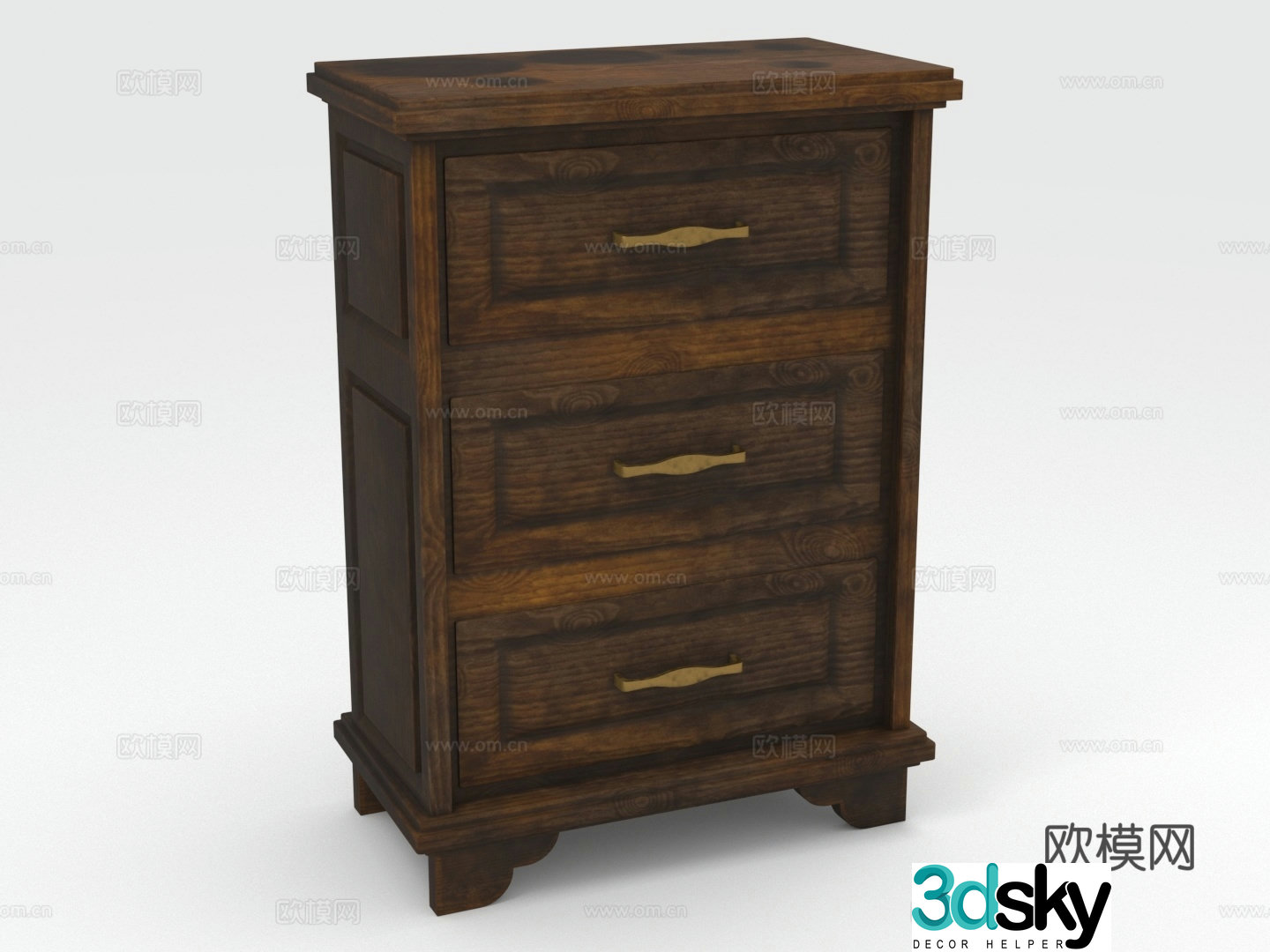 Wooden cabinet chest of drawers chest of drawers storage cabinet cabinet cabinet 3d model