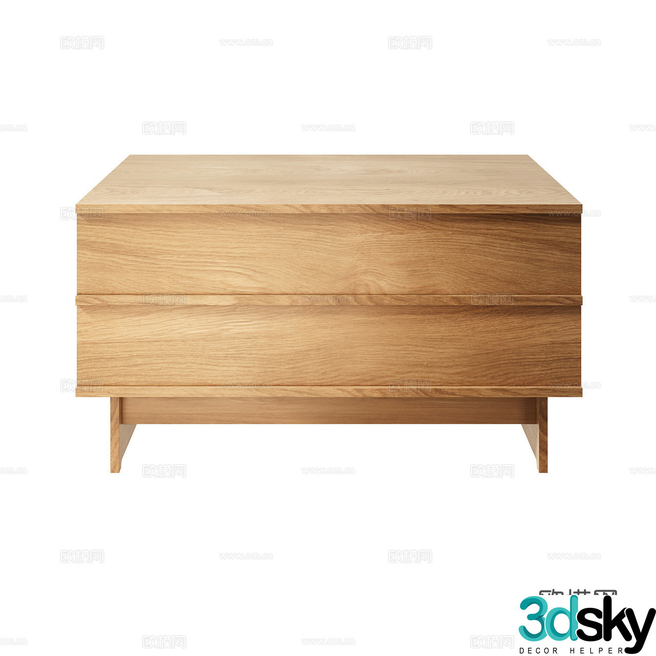 We Do Wood Nordic minimalist bedside table Solid wood bedside table Log bedside table 3D model