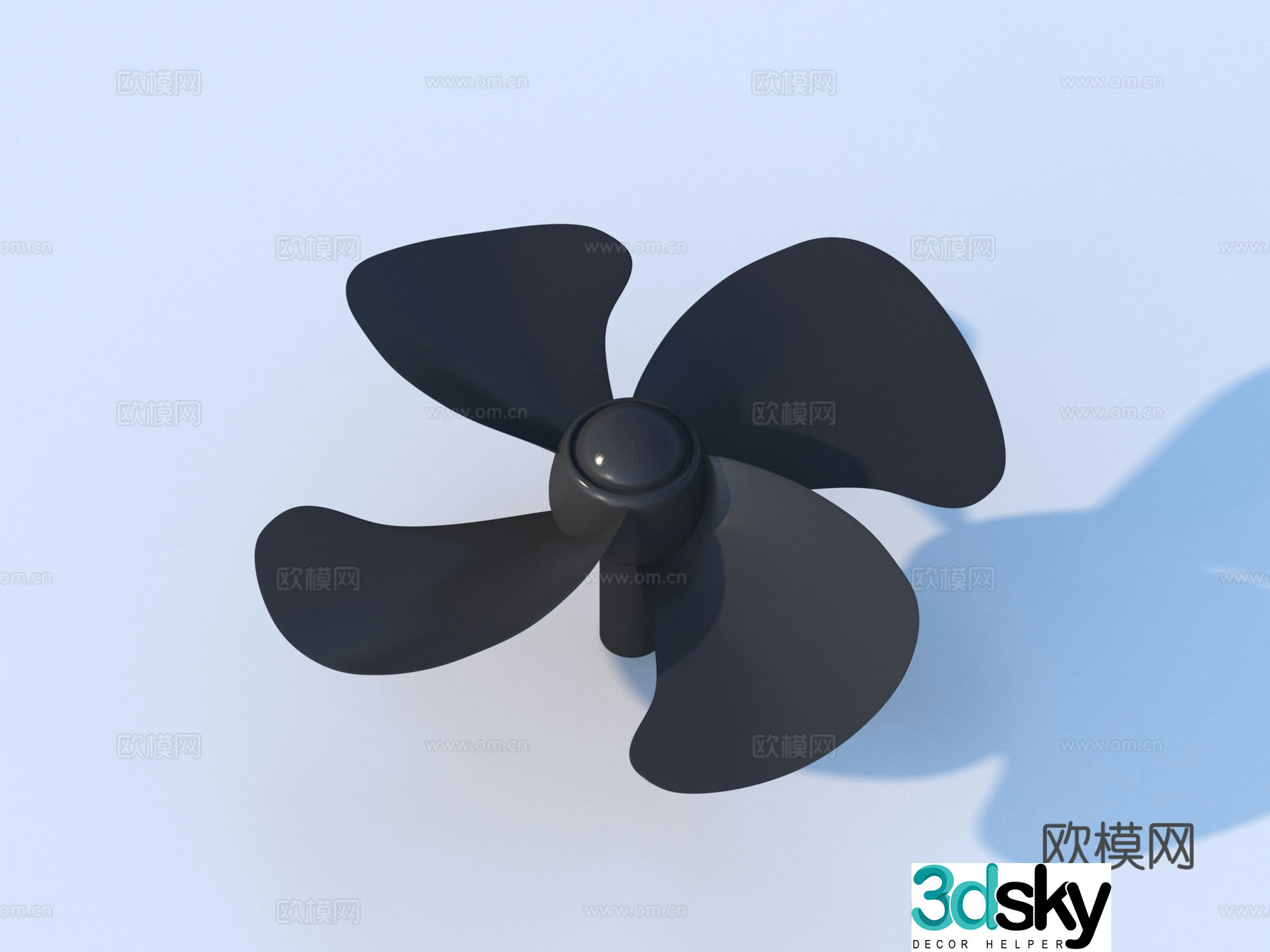Fan blade Fan parts Hardware 3D model