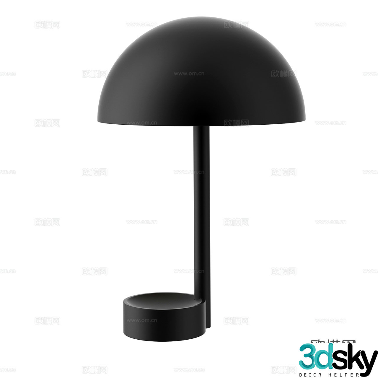 Wentz modern desk lamp minimalist desk lamp retro desk lamp mushroom desk lamp 3d model