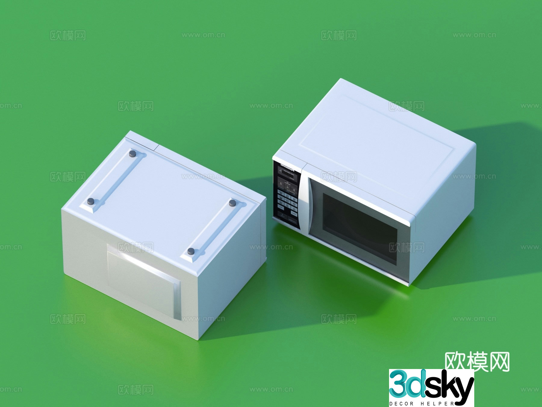 Microwave oven Kitchen appliances Small appliances 3D model