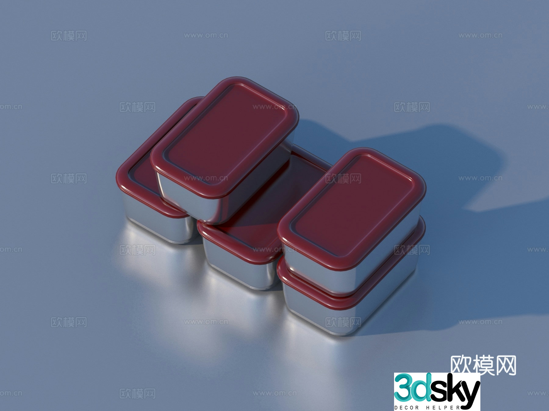 Meal box Plastic box Food box Lunch box 3D model