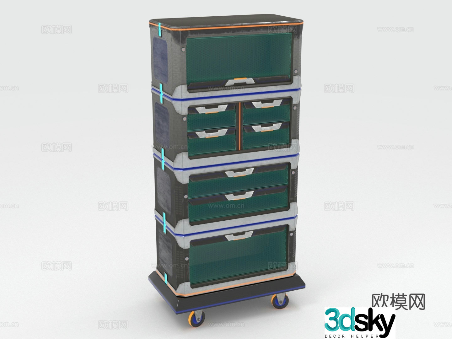 Storage cabinet chest of drawers chest of drawers mobile cabinets storage cabinets cabinets 3D model