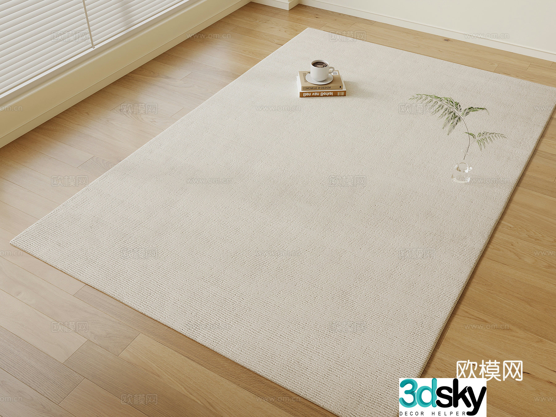 Modern carpet 3d model