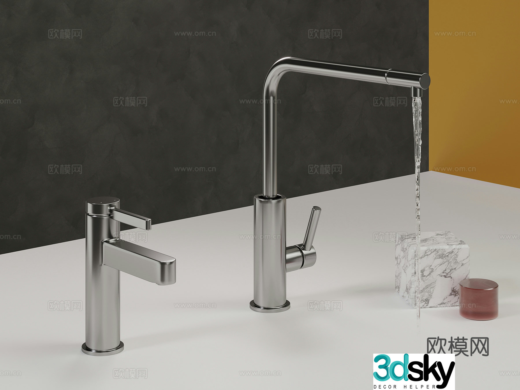 Modern faucet 3d model