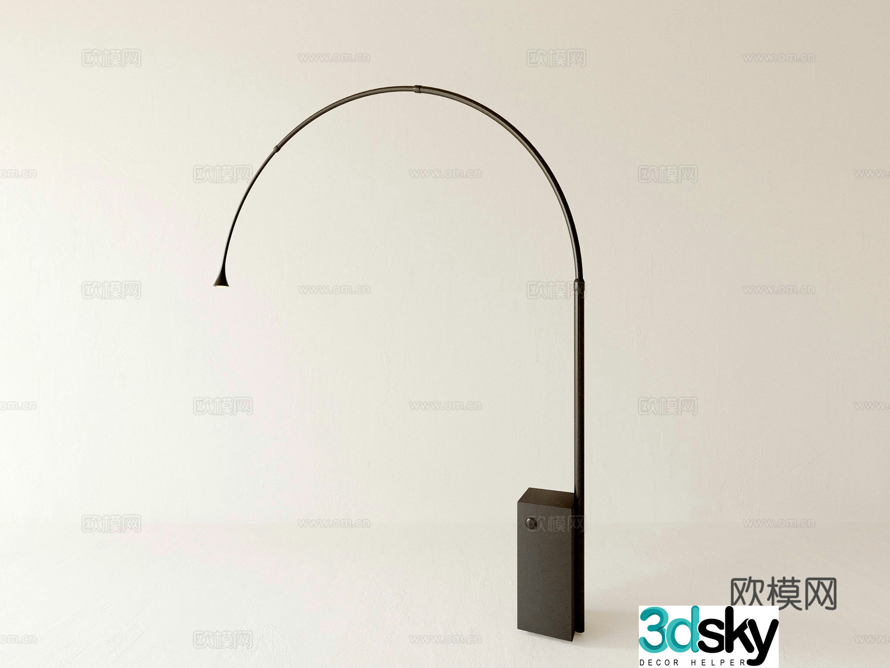 Fishing lamp Floor lamp 3d model