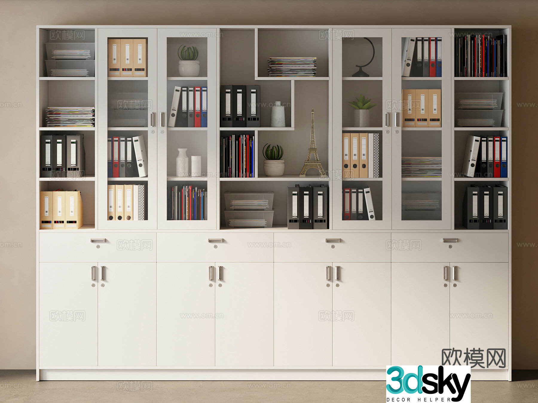 Office file cabinet 3d model