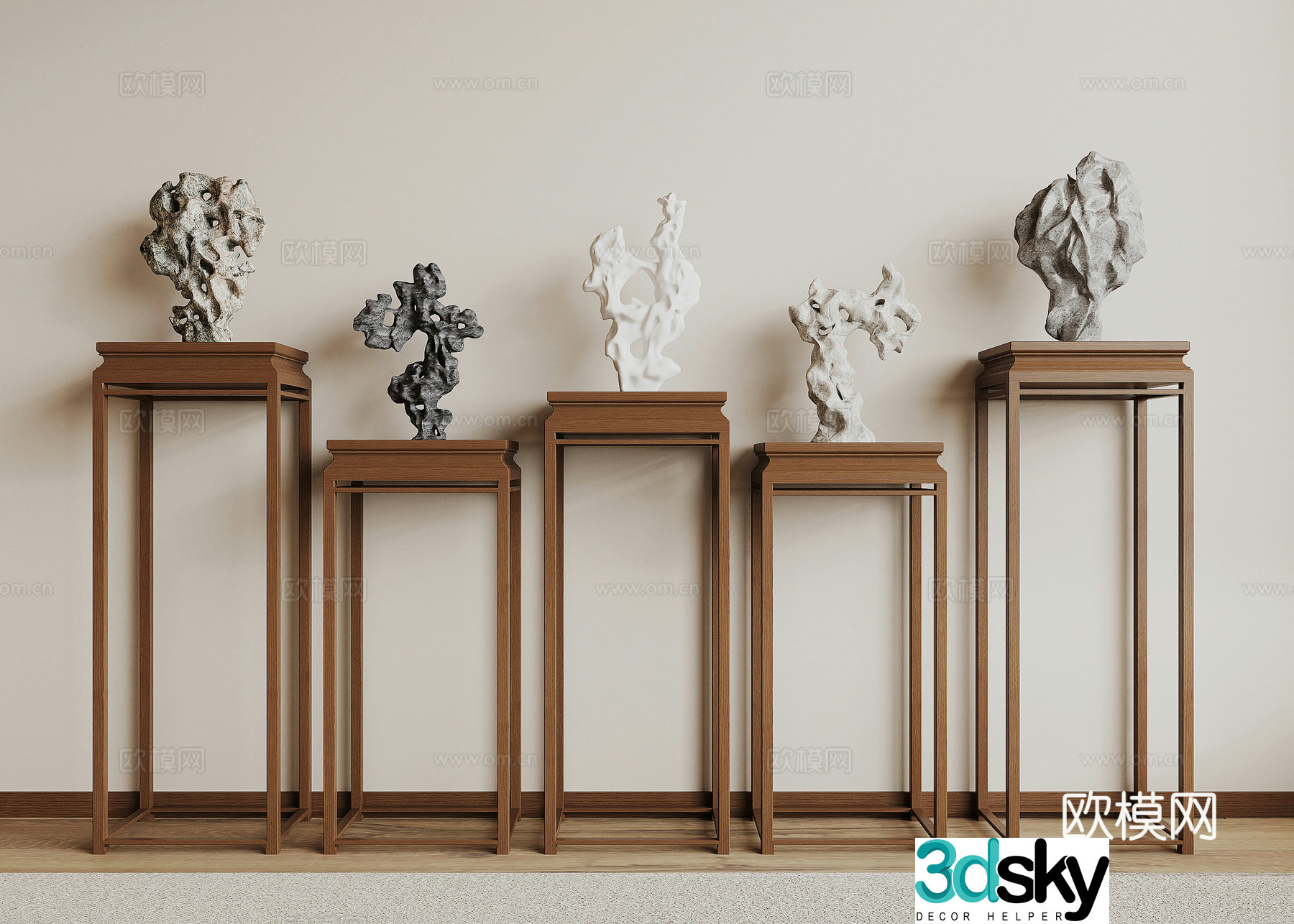 New Chinese stone 3D model