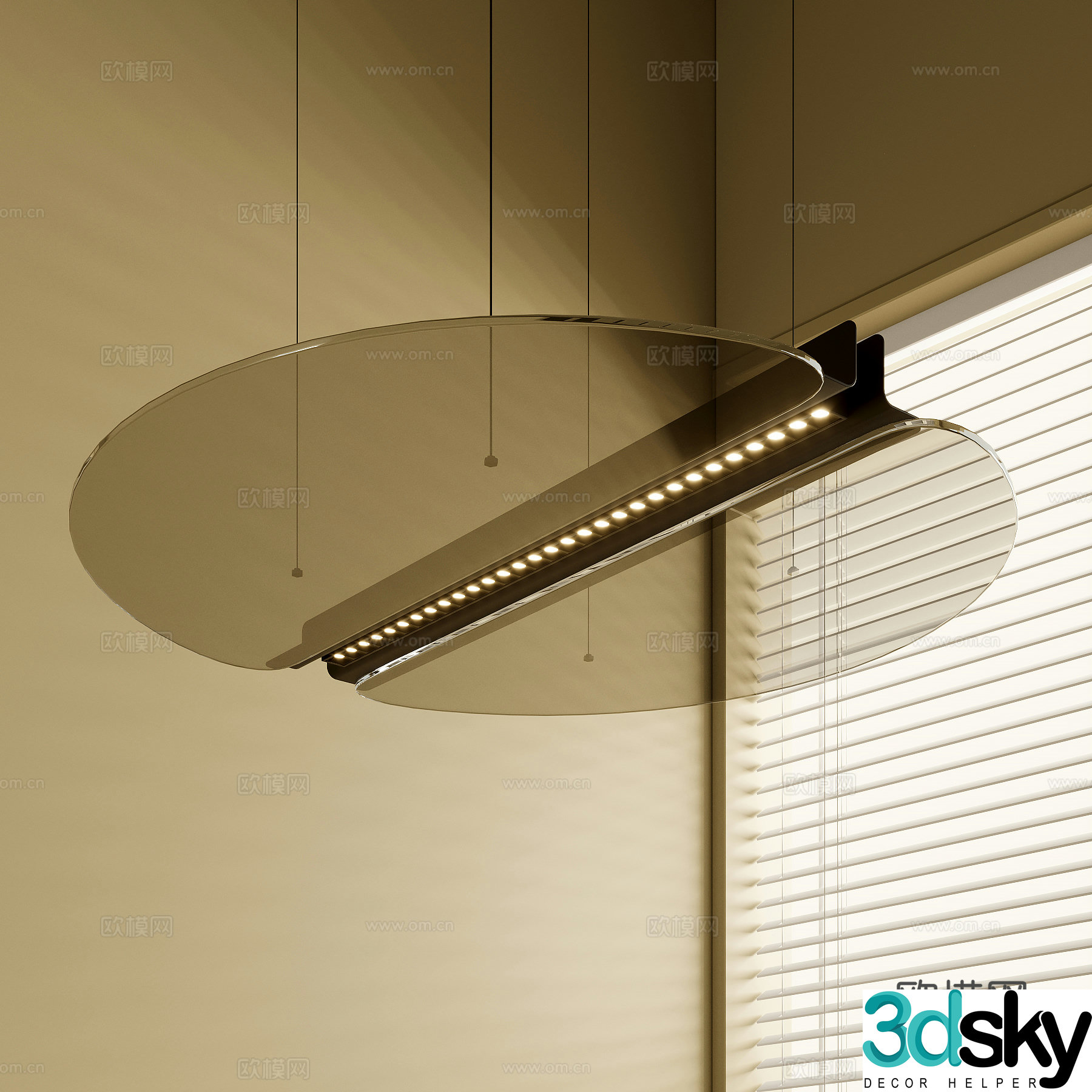 French chandeliers 3d model