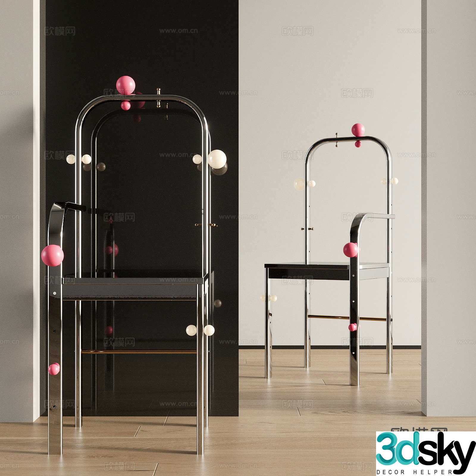 Modern single chair 3d model
