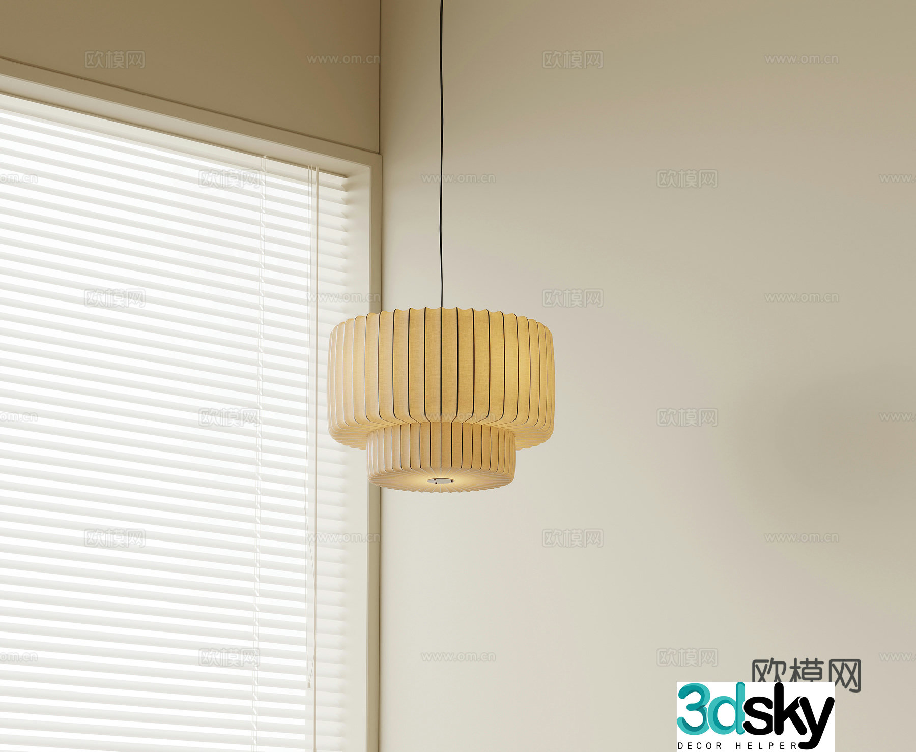 3D model of medieval style chandelier