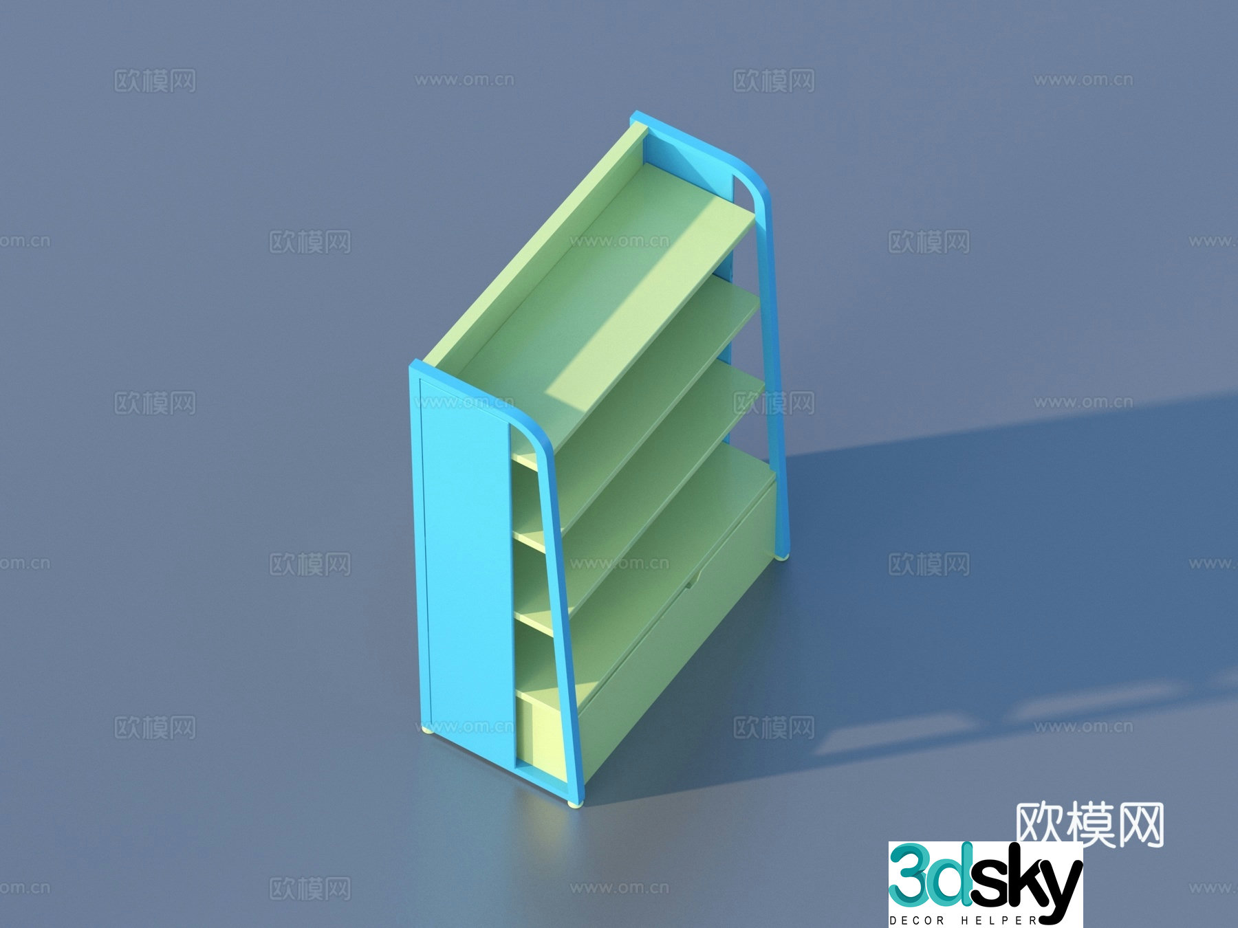 Shelf Shelf Counter Store 3D Model