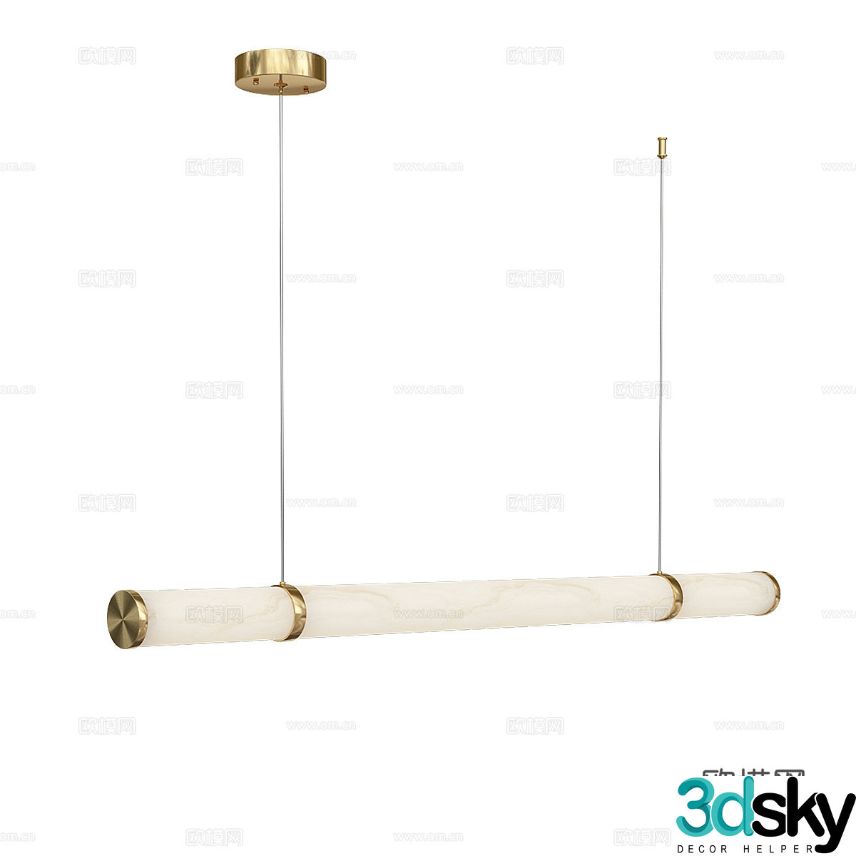 Modern simple light luxury chandeliers chandeliers simple chandeliers restaurant chandeliers living room chandeliers 3D model