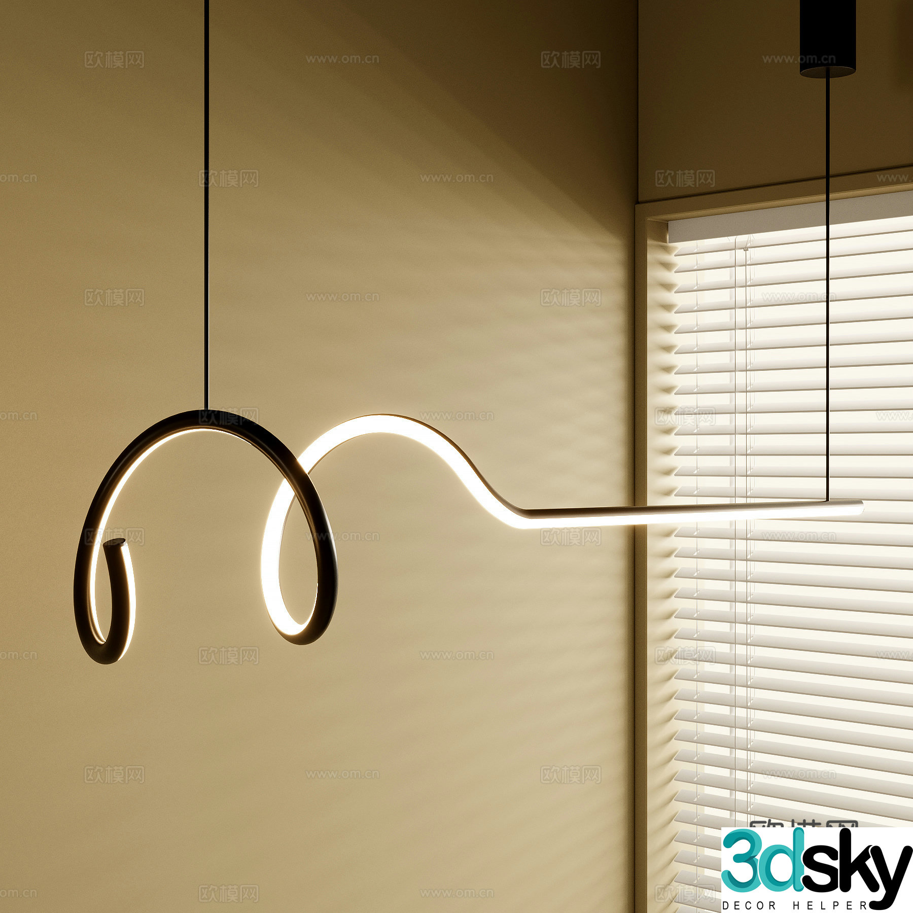 French chandeliers 3d model