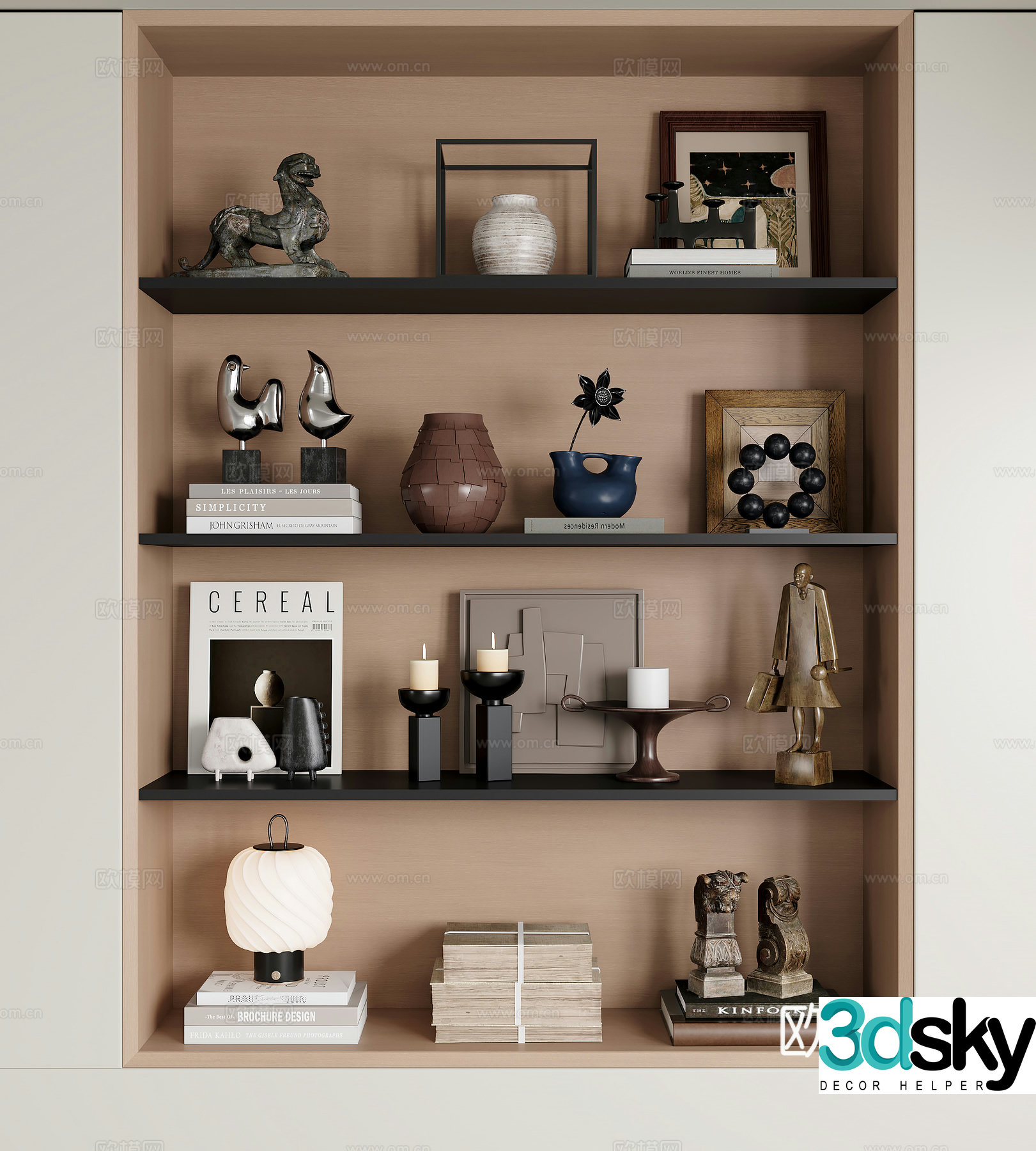 Modern decorative ornaments 3d model