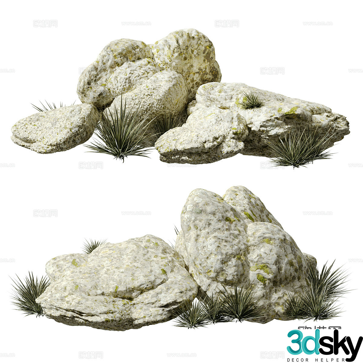 New Chinese landscape stone 3d model