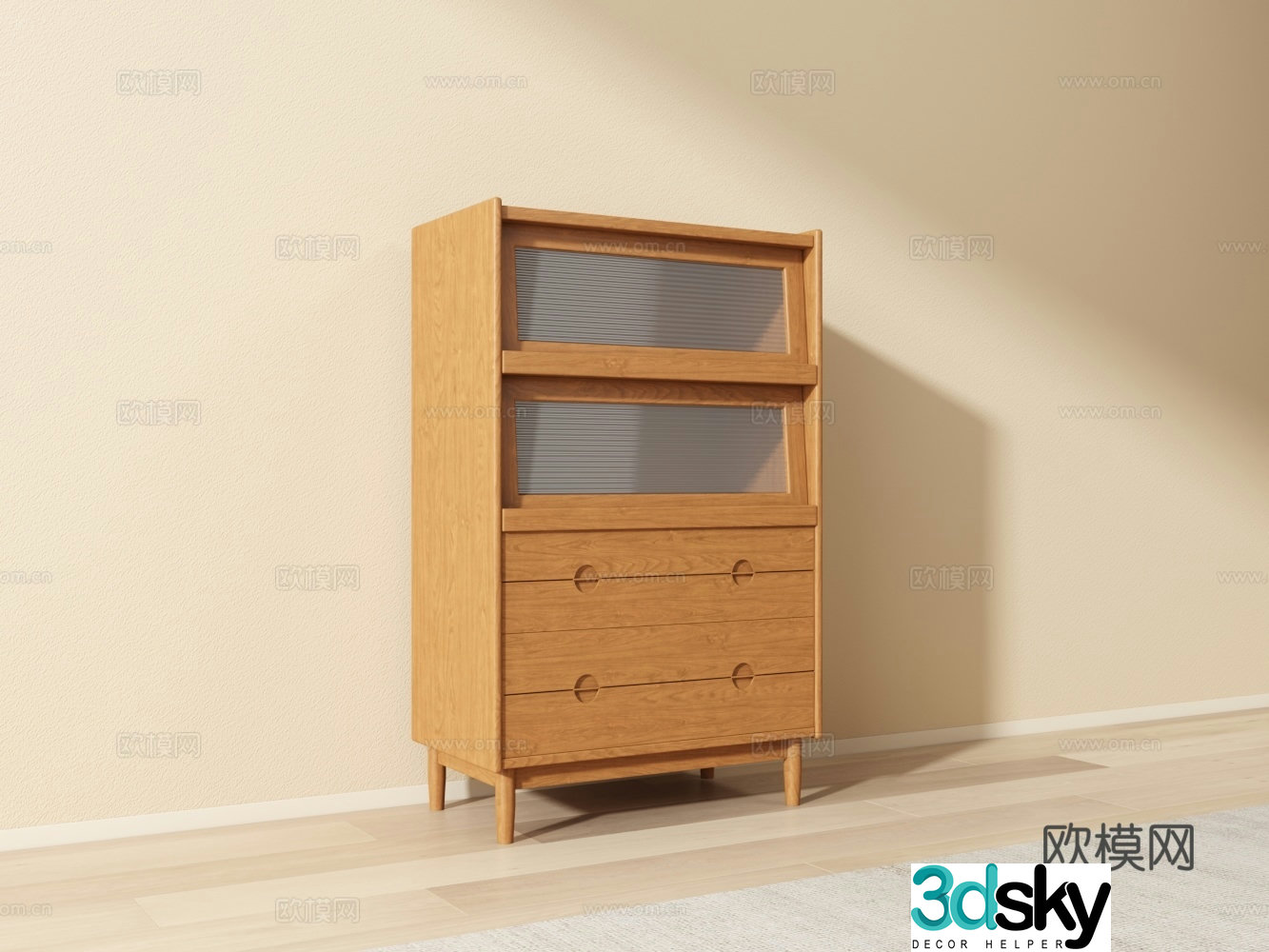 Middle-aged sideboard 3D model