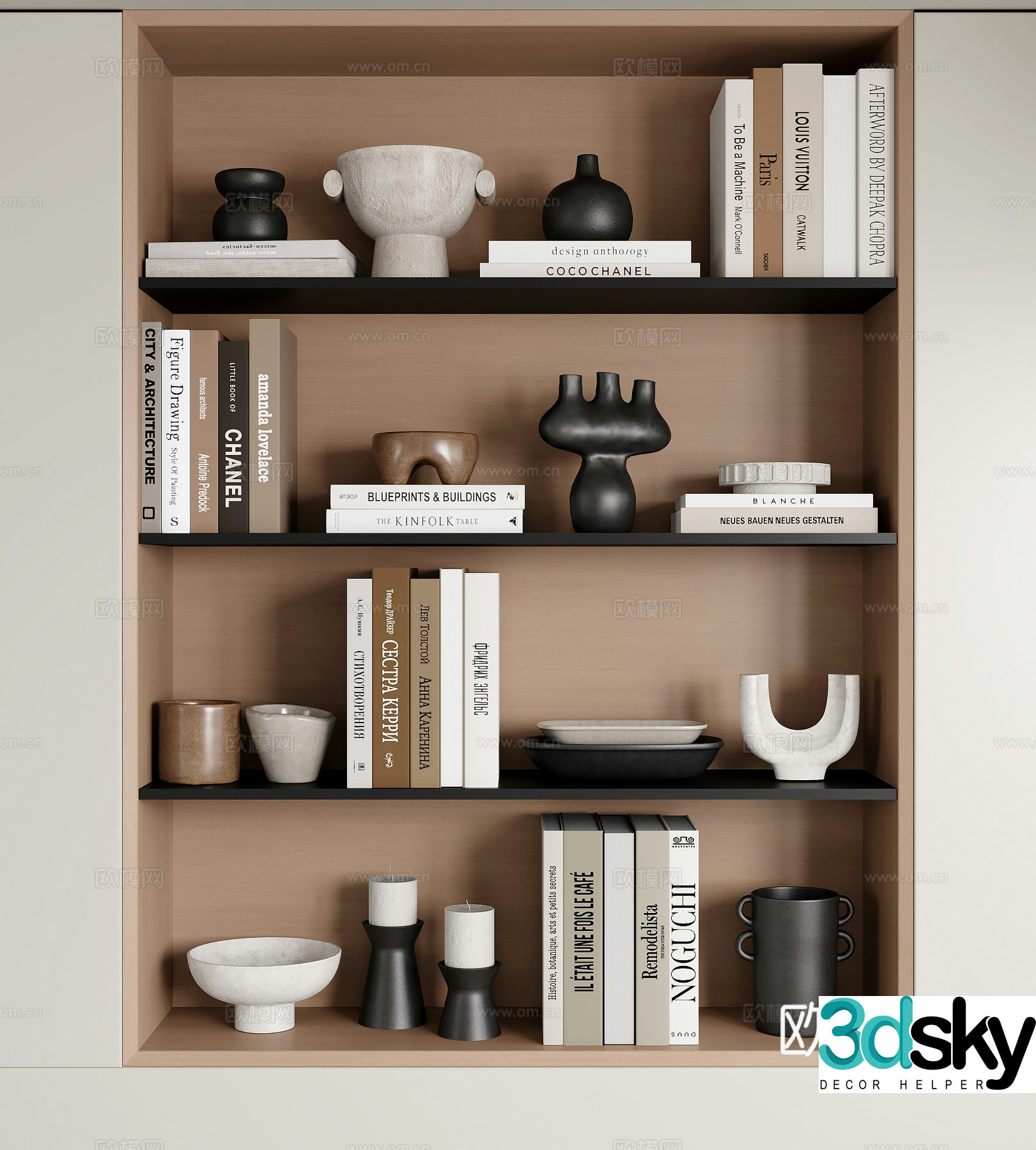 Modern decorative ornaments 3d model