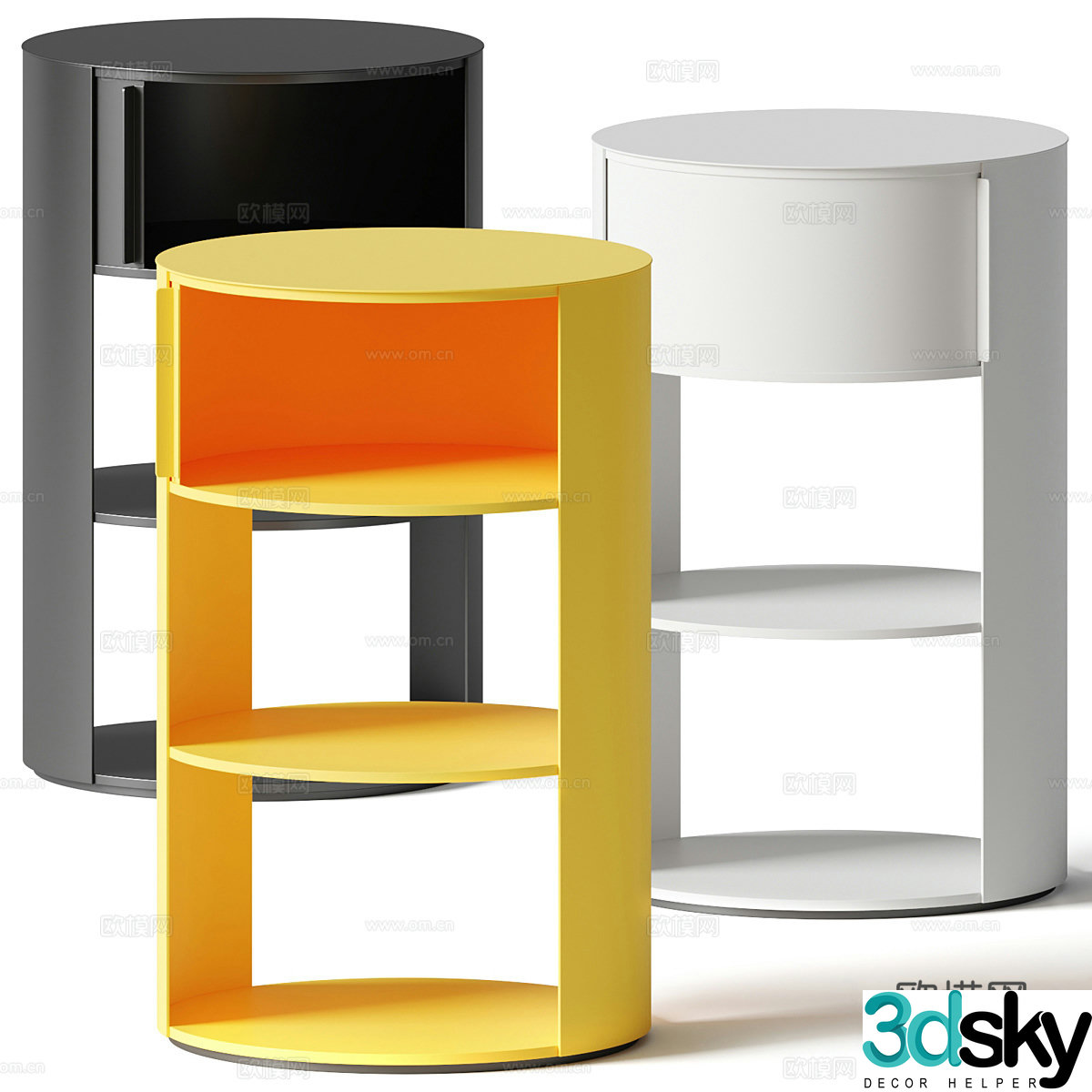 Bedside table 3d model