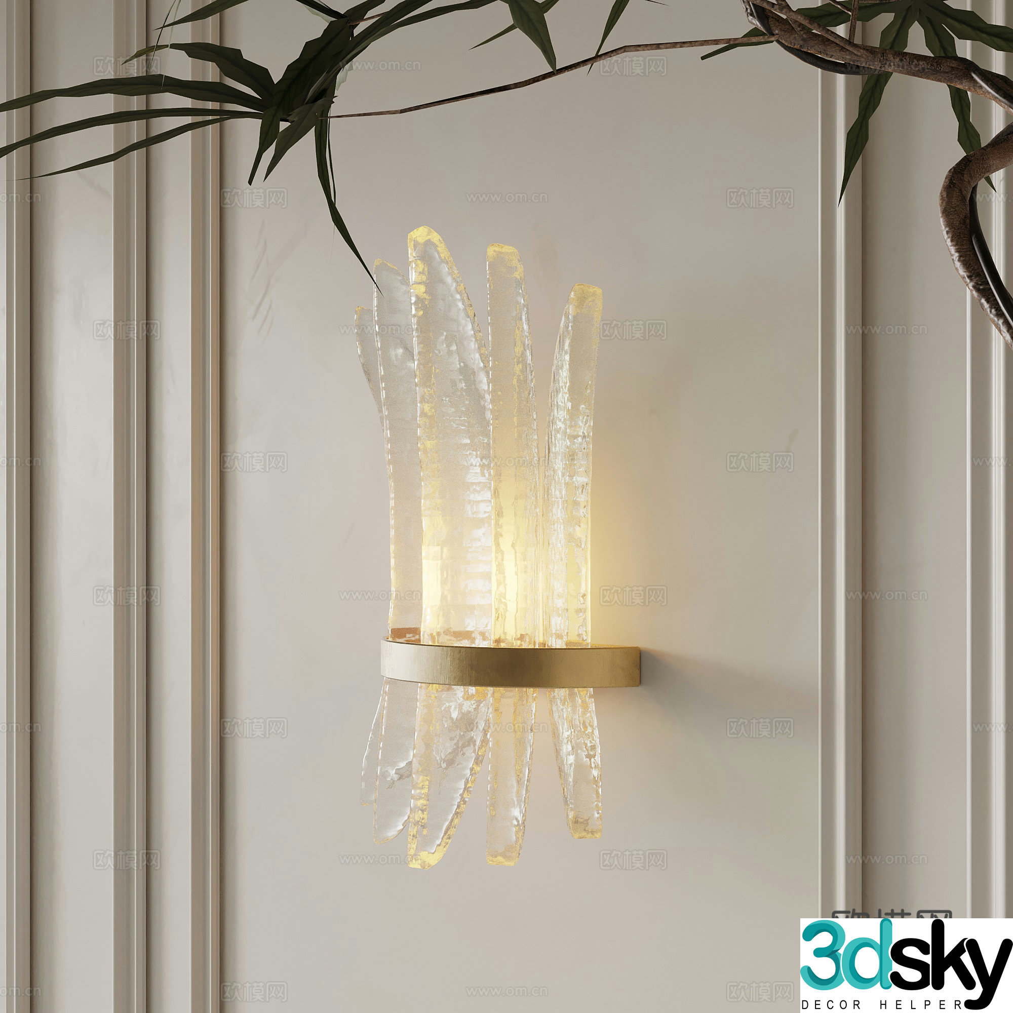 Modern wall lamp Special-shaped wall lamp 3D model