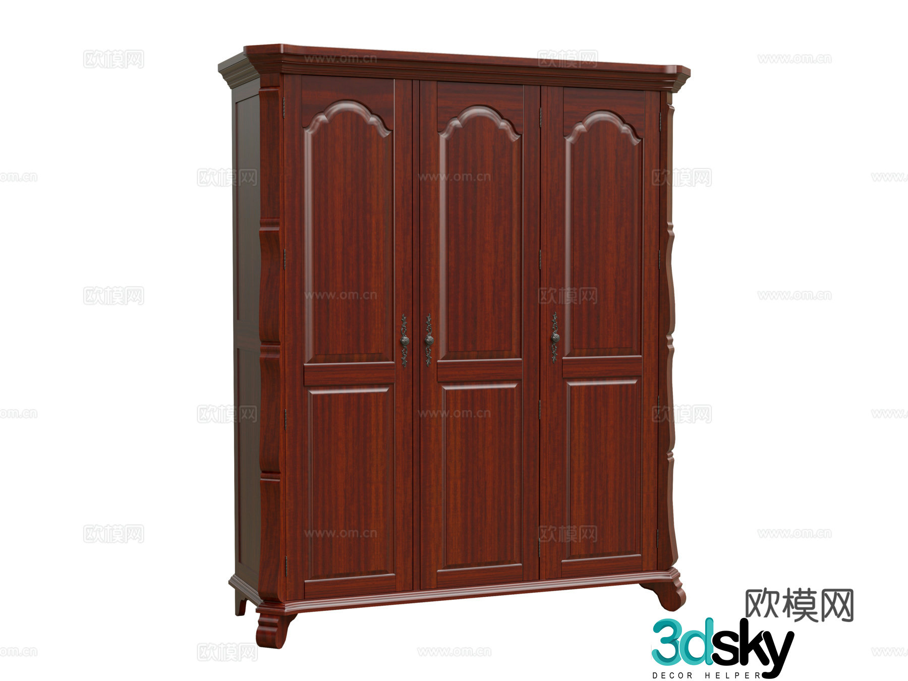 American wardrobe 3d model