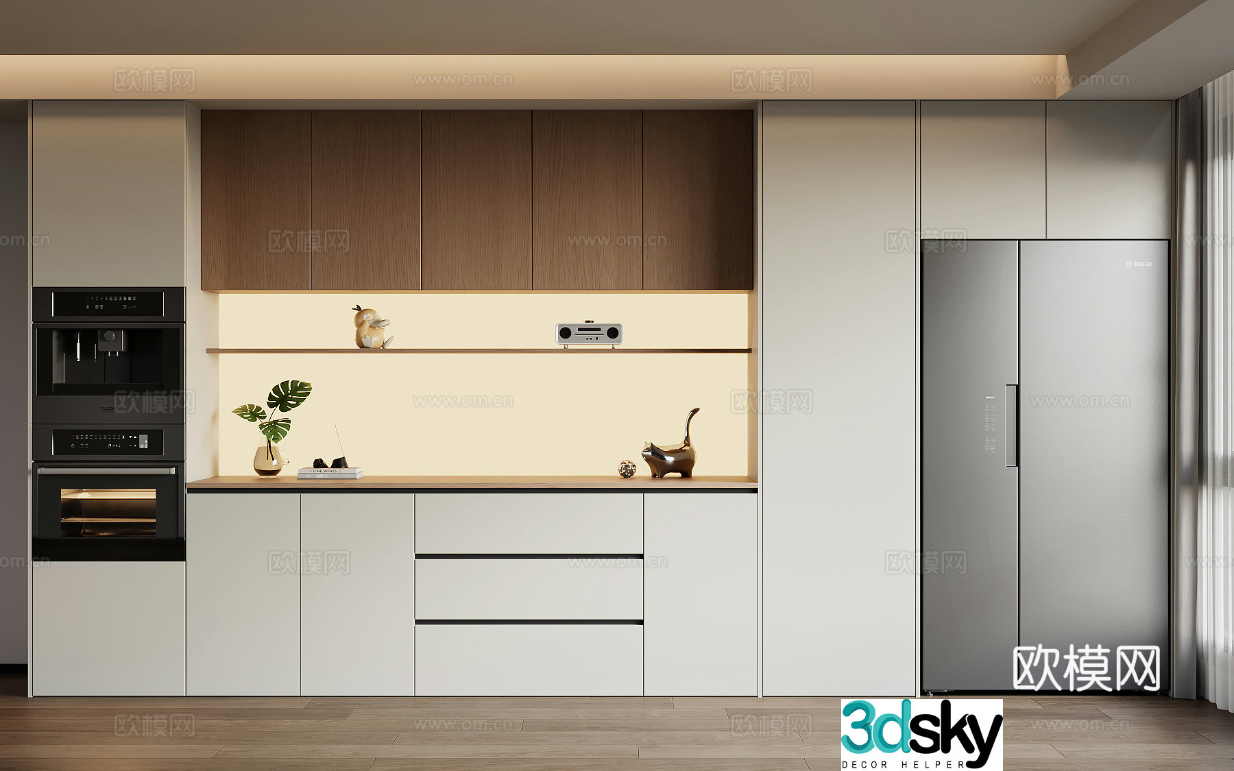 Modern sideboard 3D model