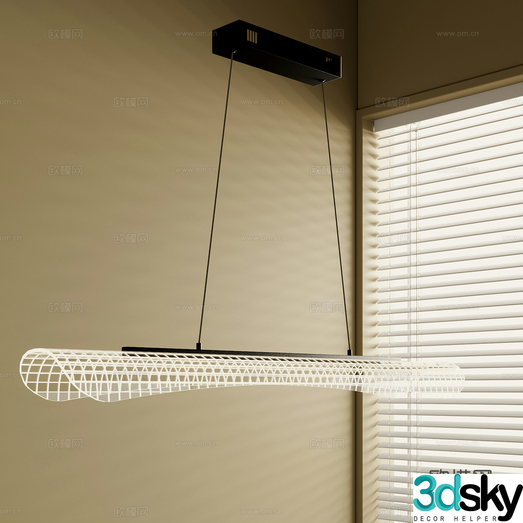 French chandeliers 3d model