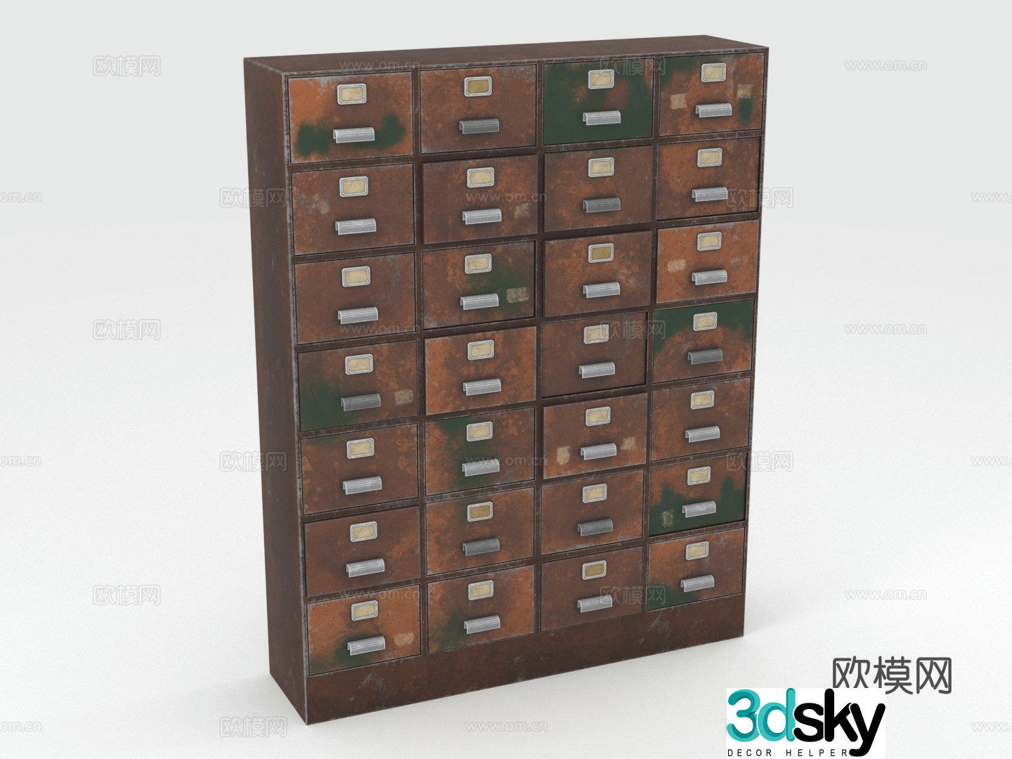 Chest of drawers filing cabinets storage cabinets card cabinets parts cabinets cabinets 3d model