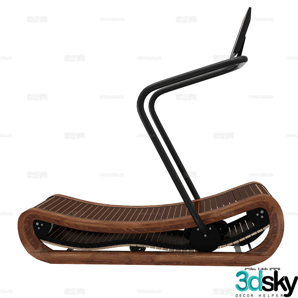 Modern Italian treadmill 3d model