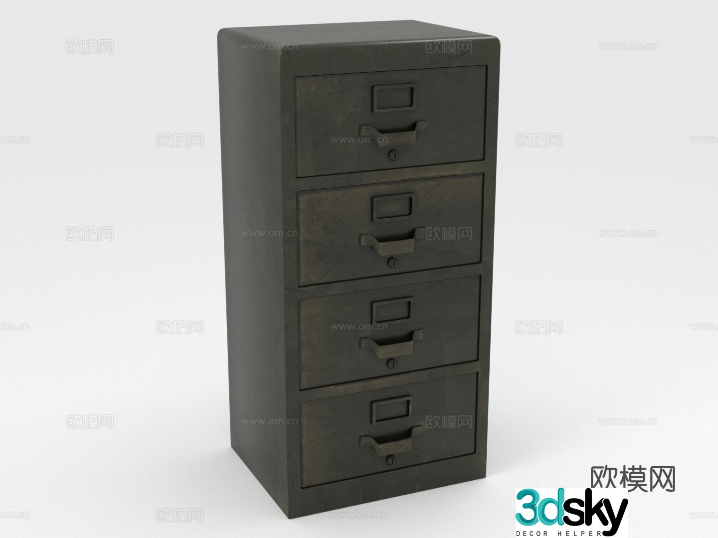 File cabinet chest of drawers storage cabinet cabinet 3d model