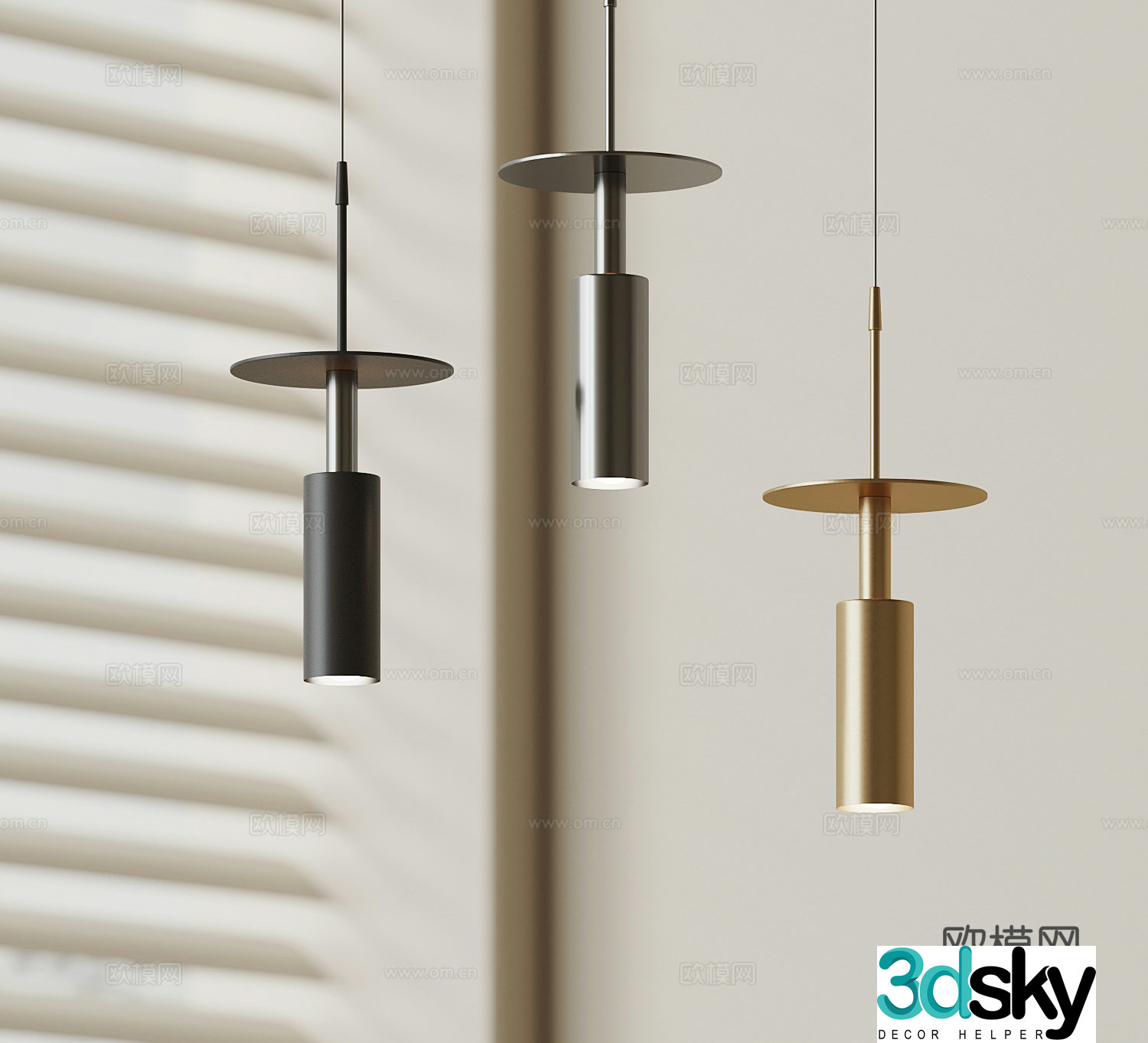 Modern Chandeliers Minimalist Chandeliers Metal Chandeliers 3D Model
