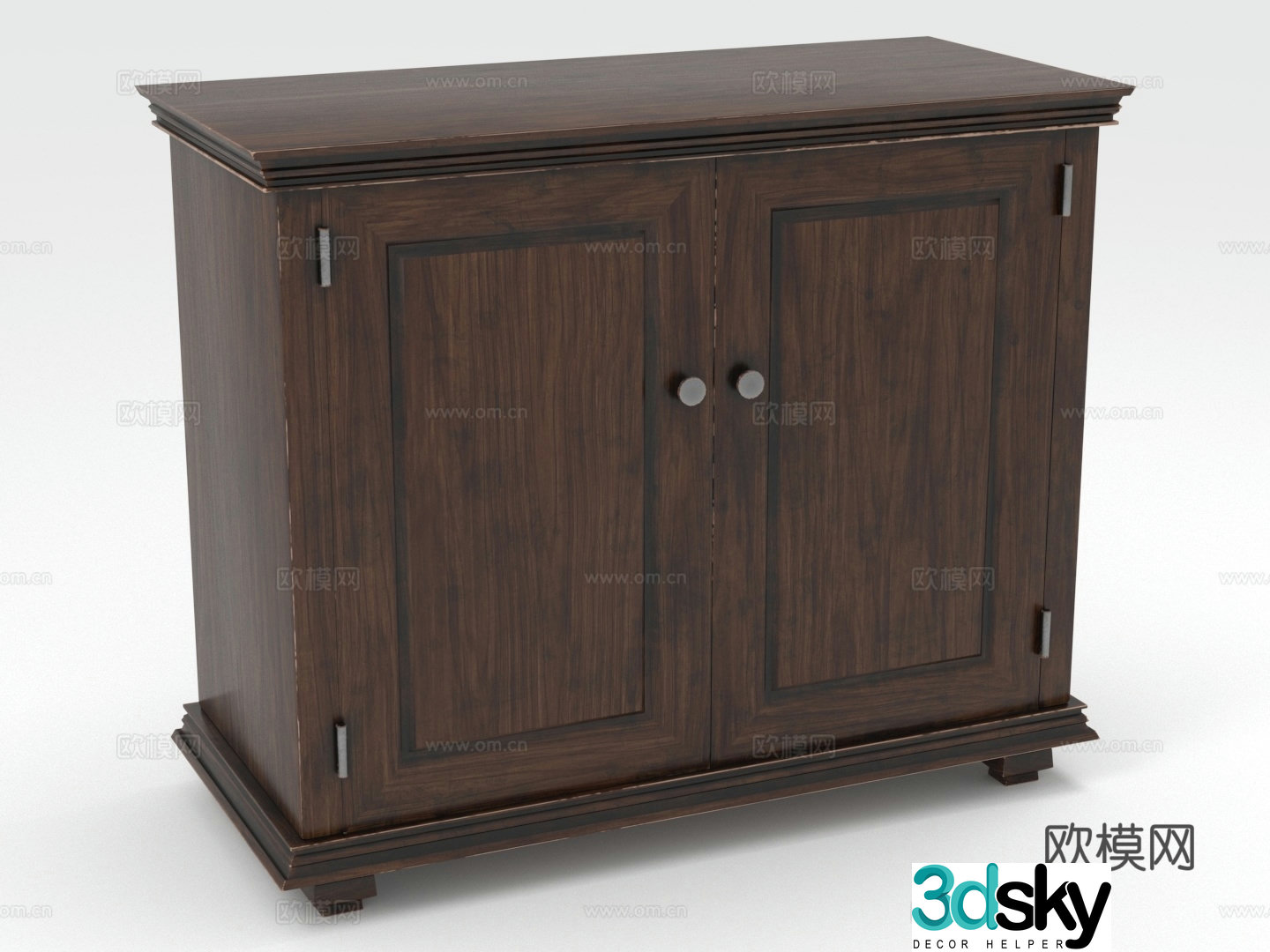 Wooden cabinet Storage cabinet Locker Side cabinet Low cabinet Cabinet 3D model