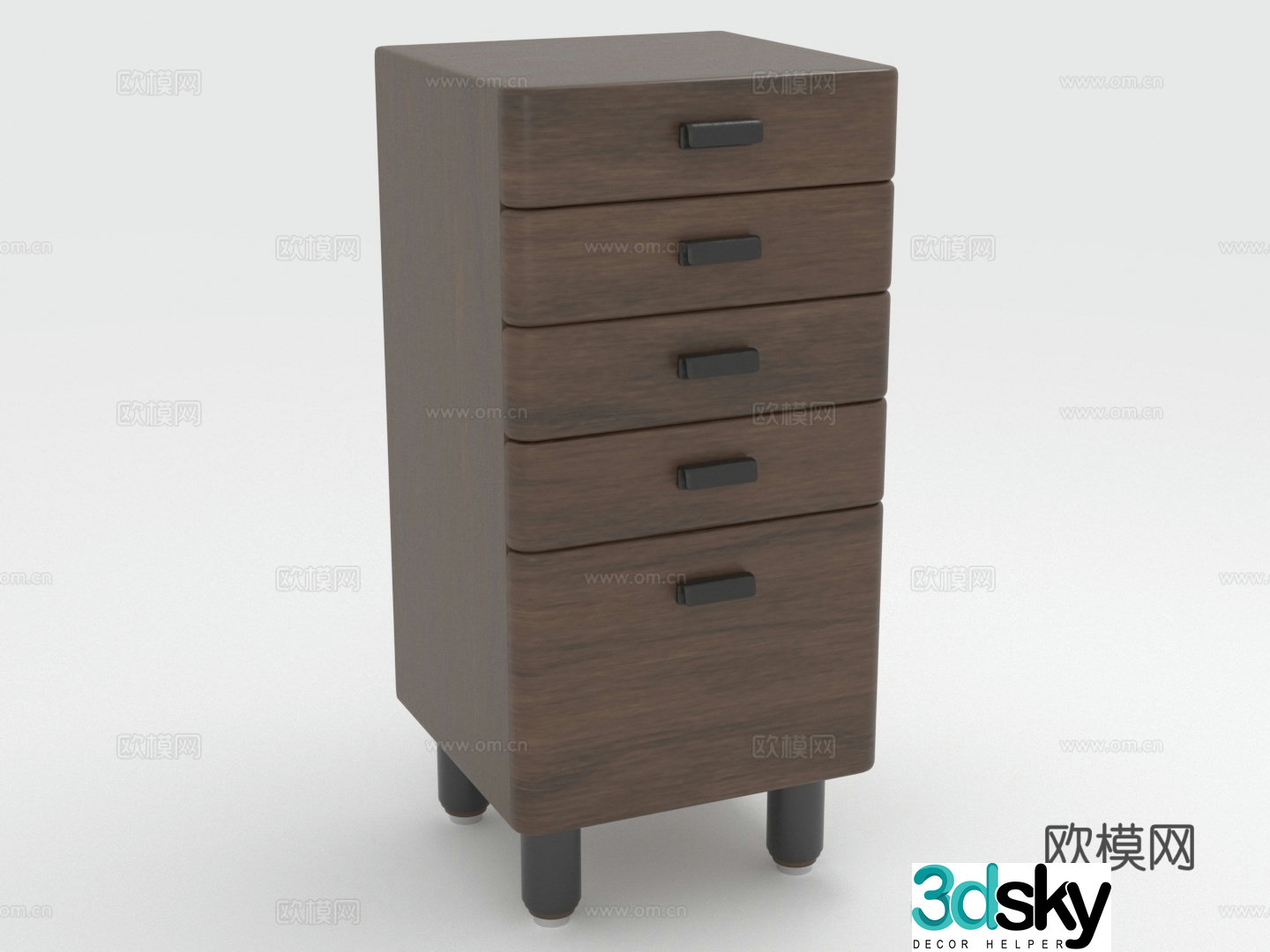 Wooden cabinet chest of drawers chest of drawers cabinet cabinet 3d model