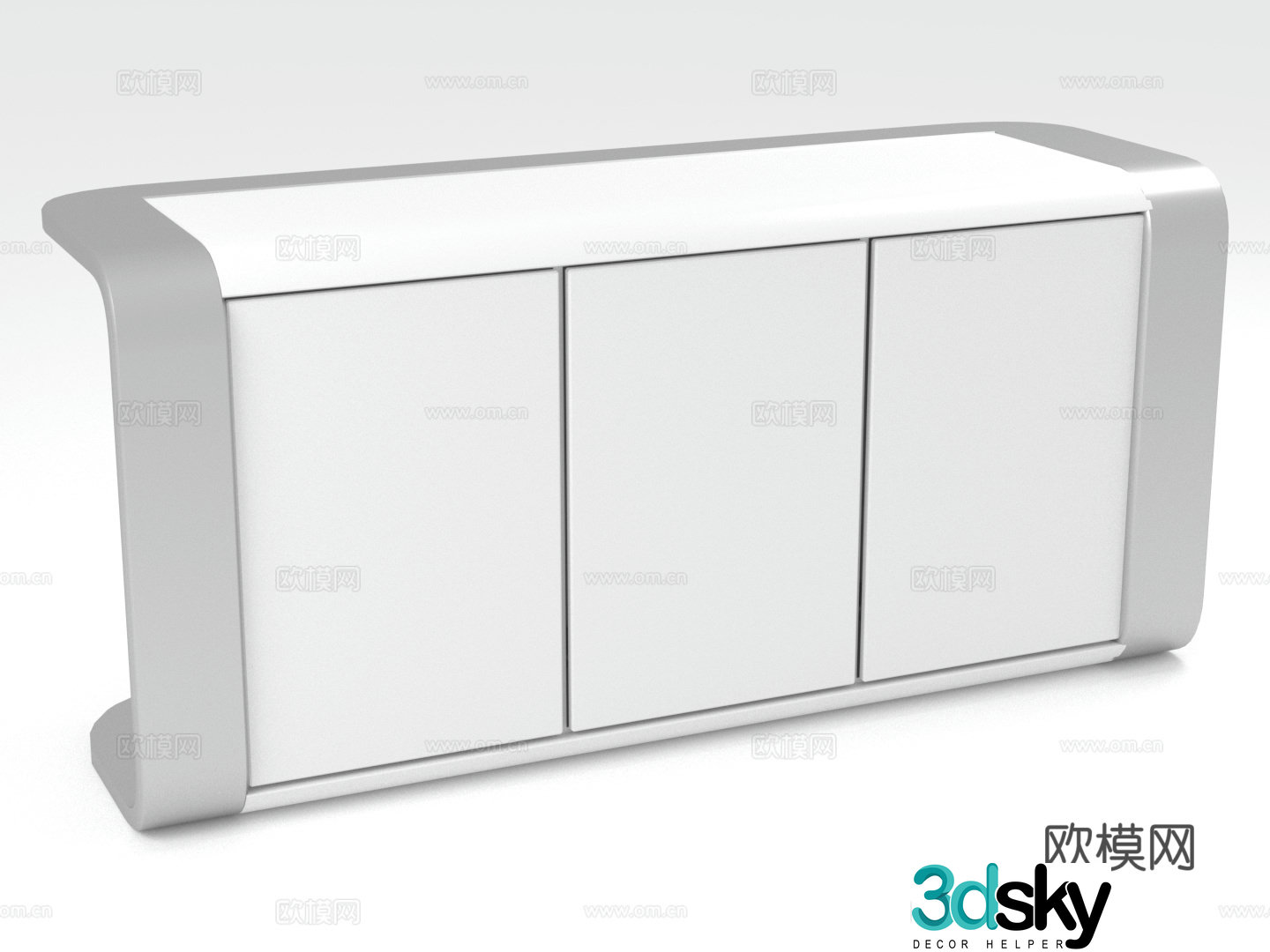 Cabinet Storage Locker Low Cabinet Side Cabinet Storage Cabinet 3D Model