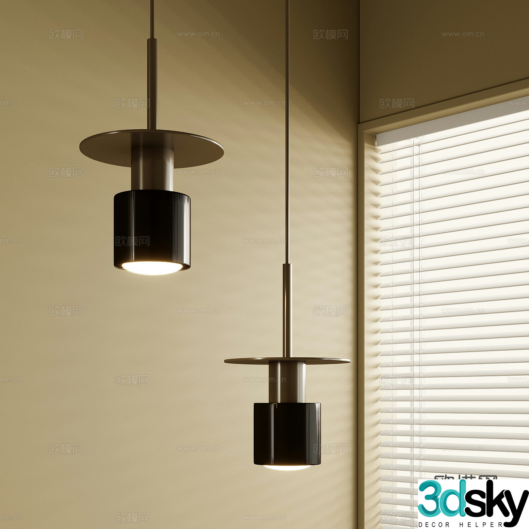 French chandeliers 3d model