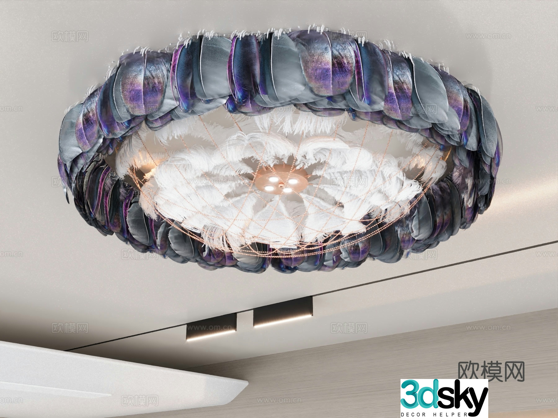 Modern ceiling light Bedroom ceiling light Living room ceiling light 3d model