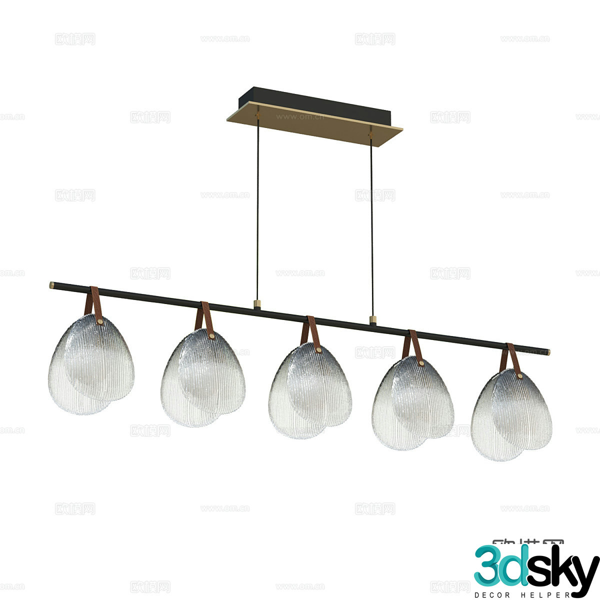 Modern simple chandeliers chandeliers simple chandeliers dining chandeliers living room chandeliers lamps 3D model