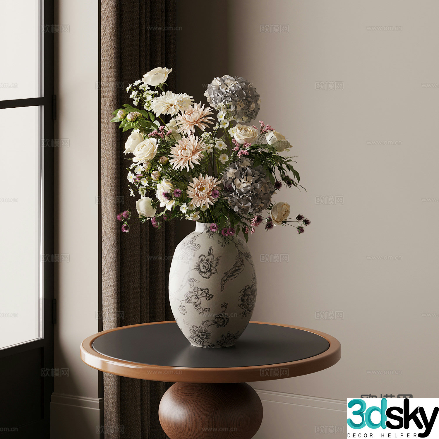 French medieval vase 3d model