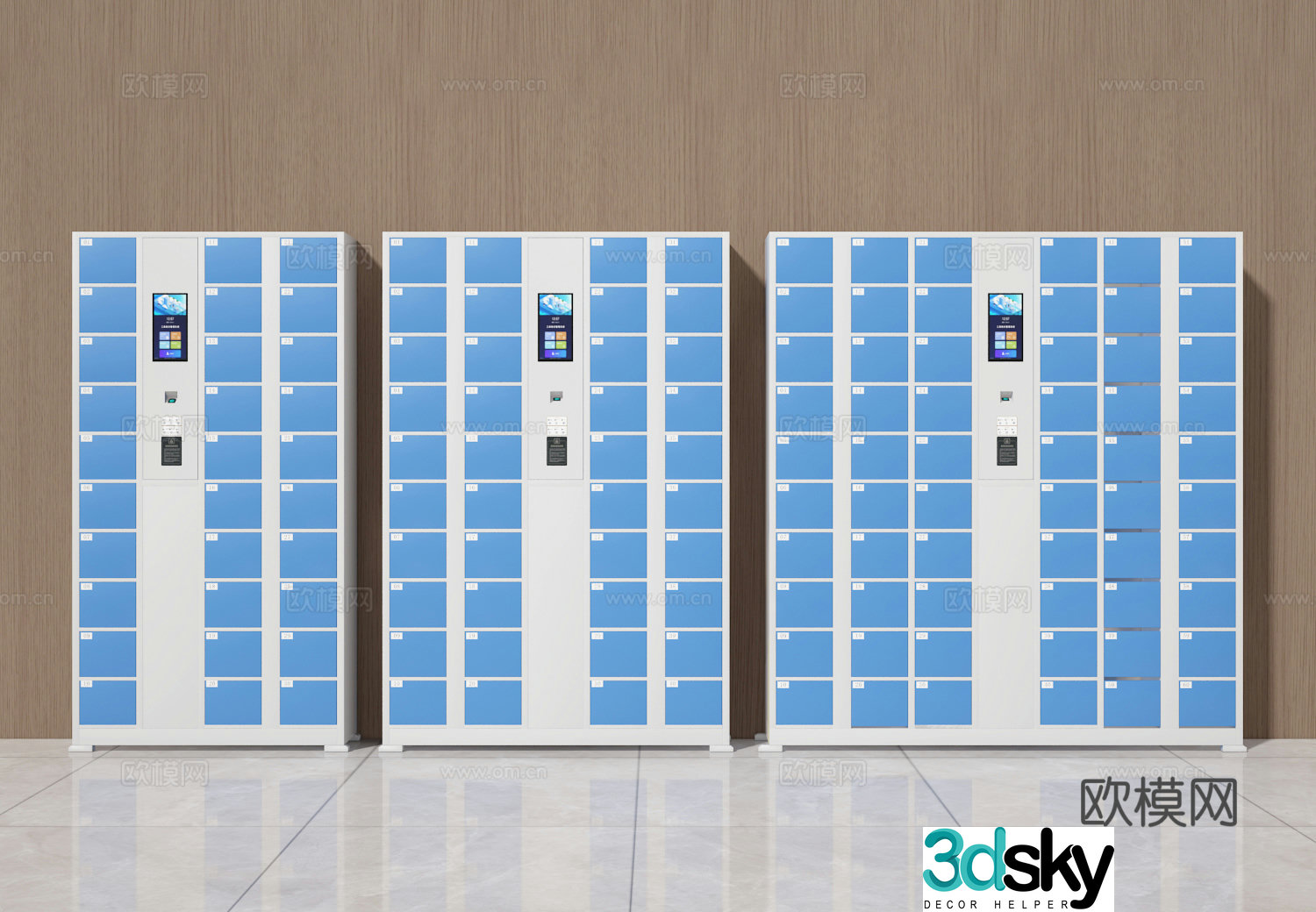 3D model of storage cabinet