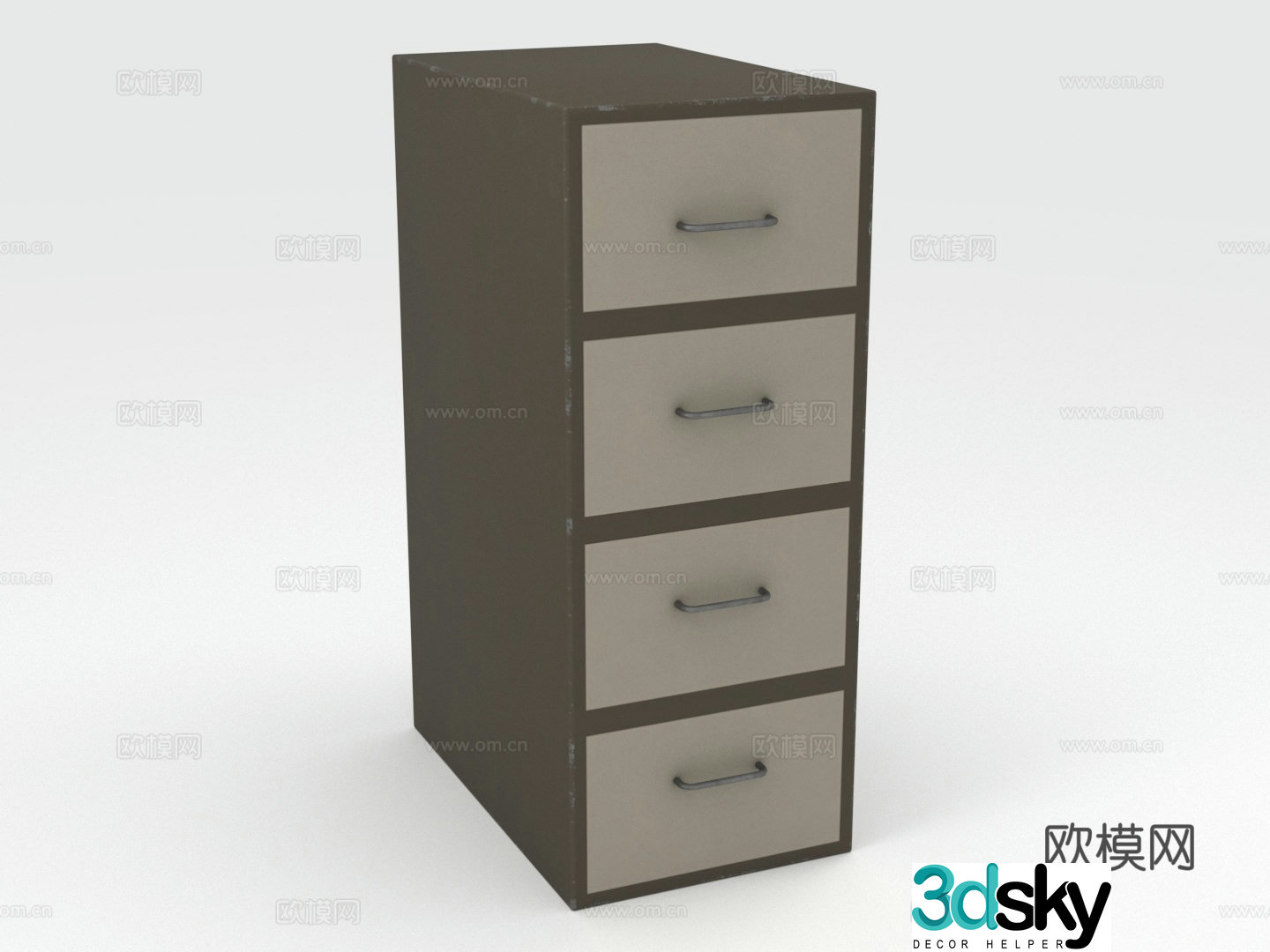 Chest of drawers filing cabinets chest of drawers storage cabinets 3d model